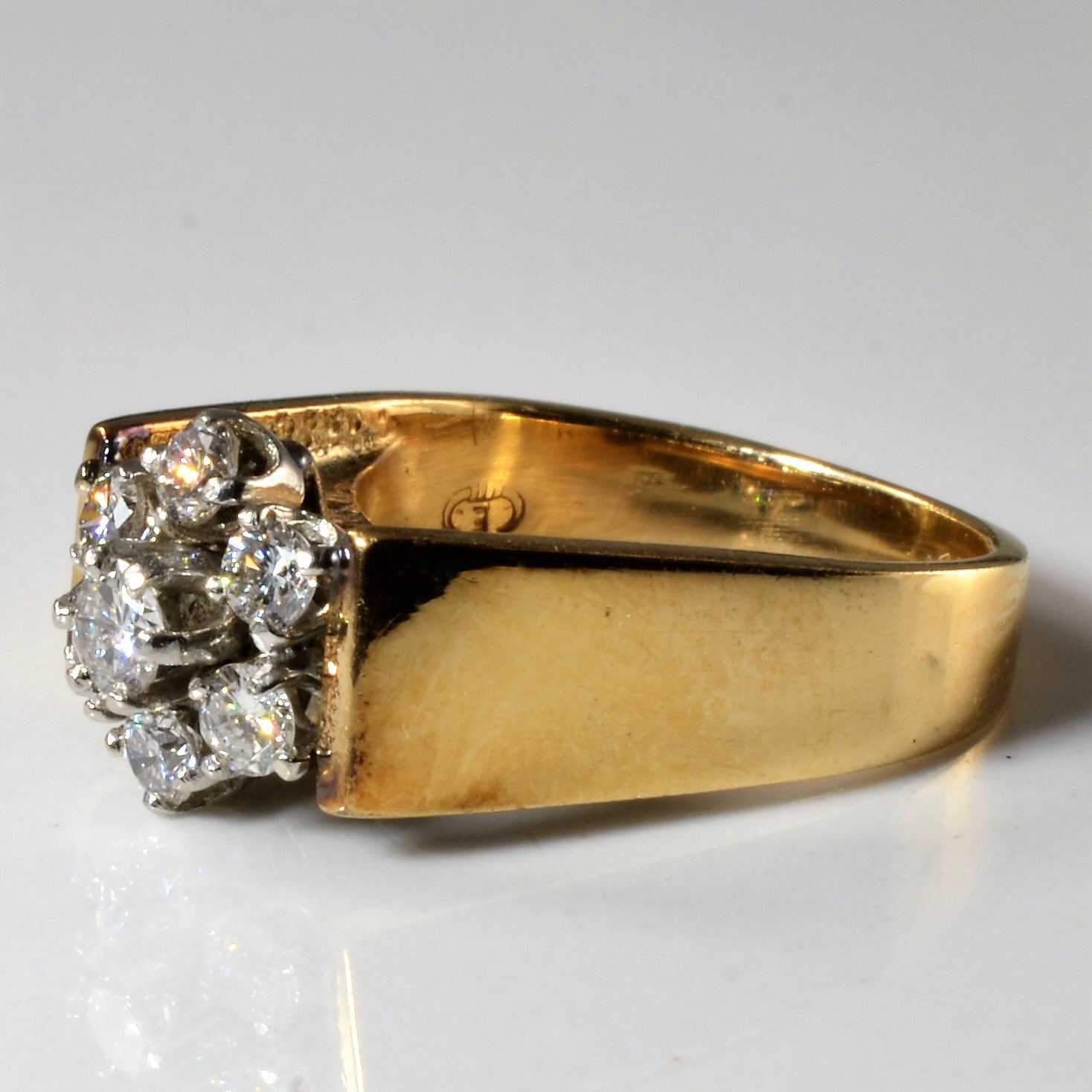 Seven Stone Diamond Cluster Ring | 0.47ctw | SZ 3.5 |