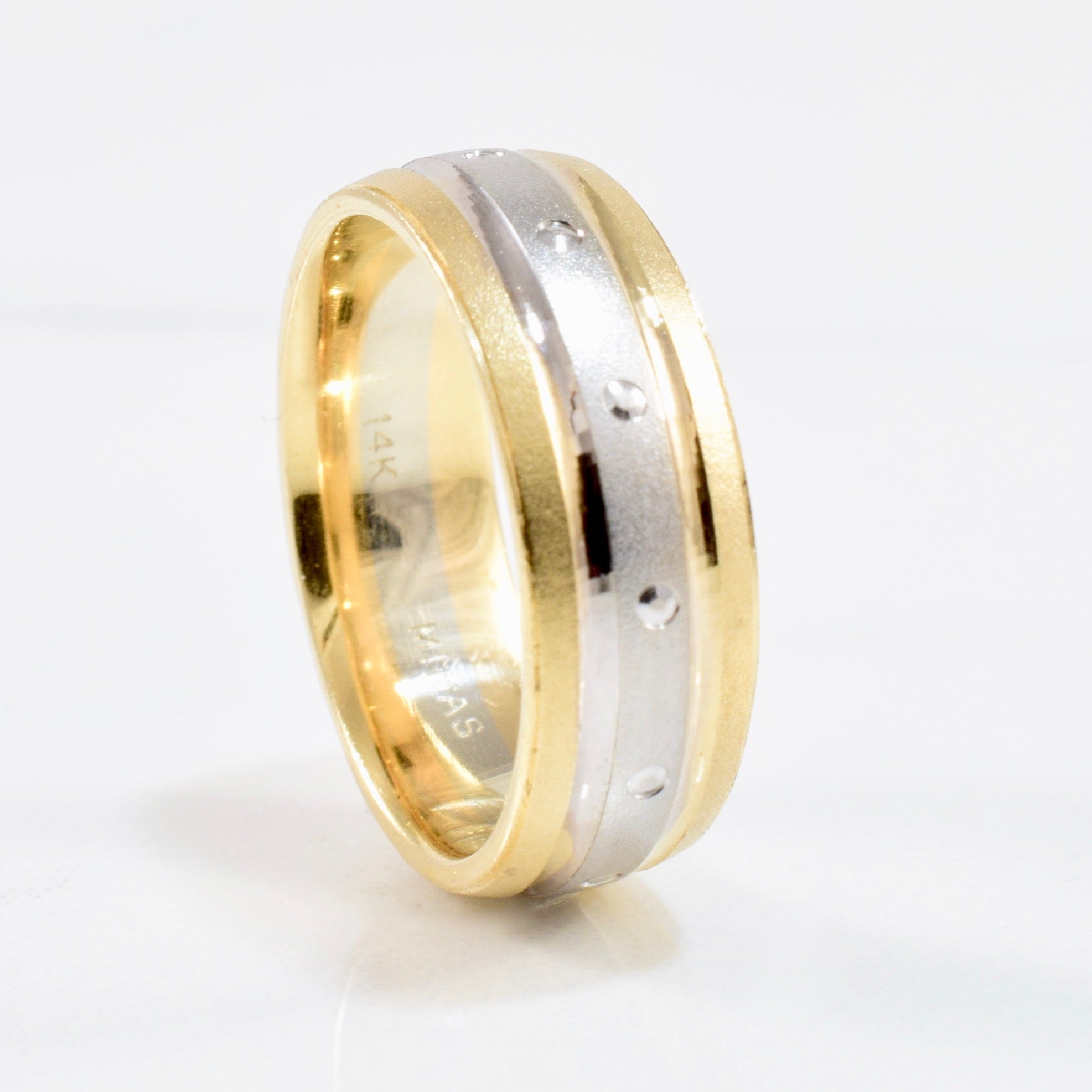 Two Tone Gold Band | SZ 6 |