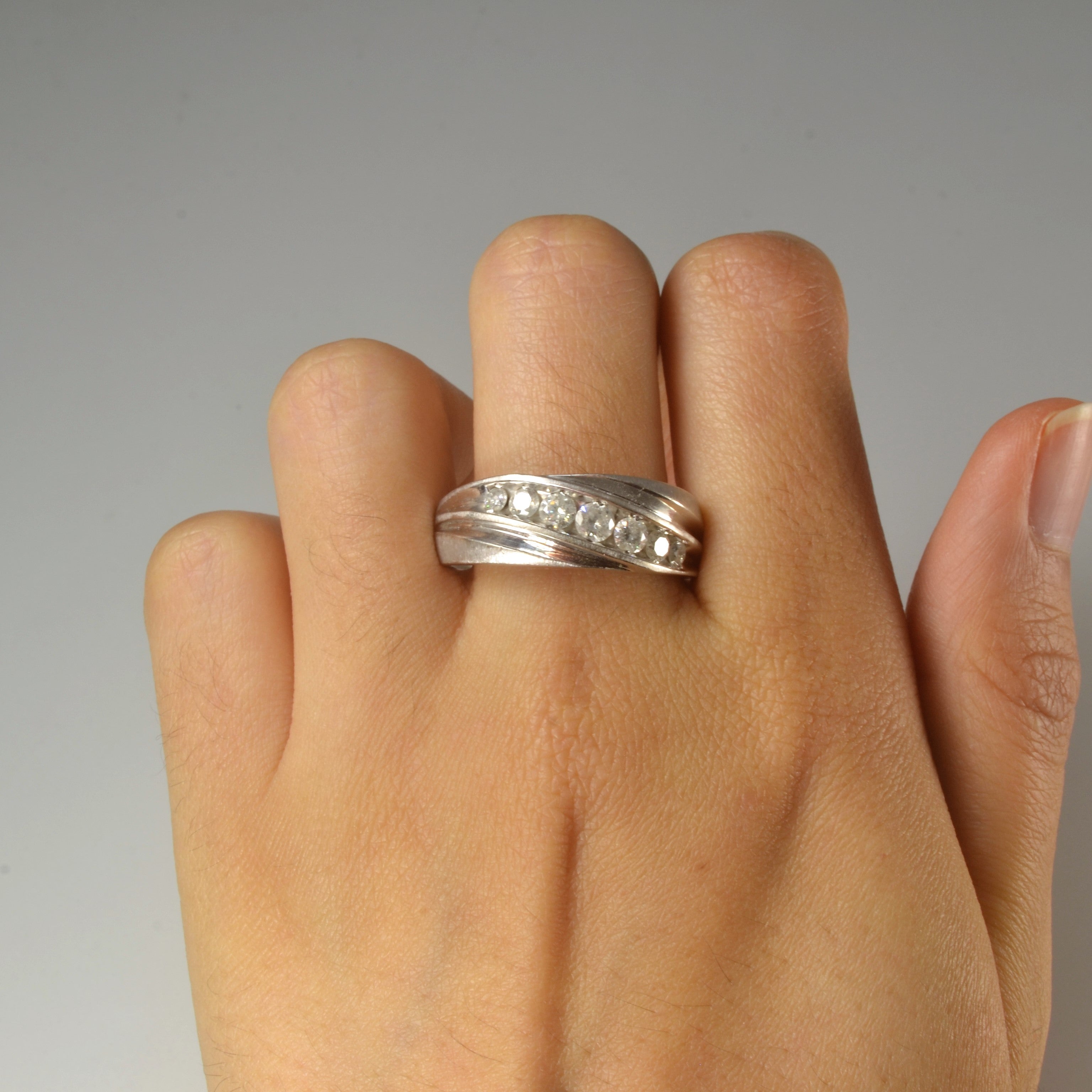 Channel Set Diamond Ring | 0.74ctw | SZ 12.5 |