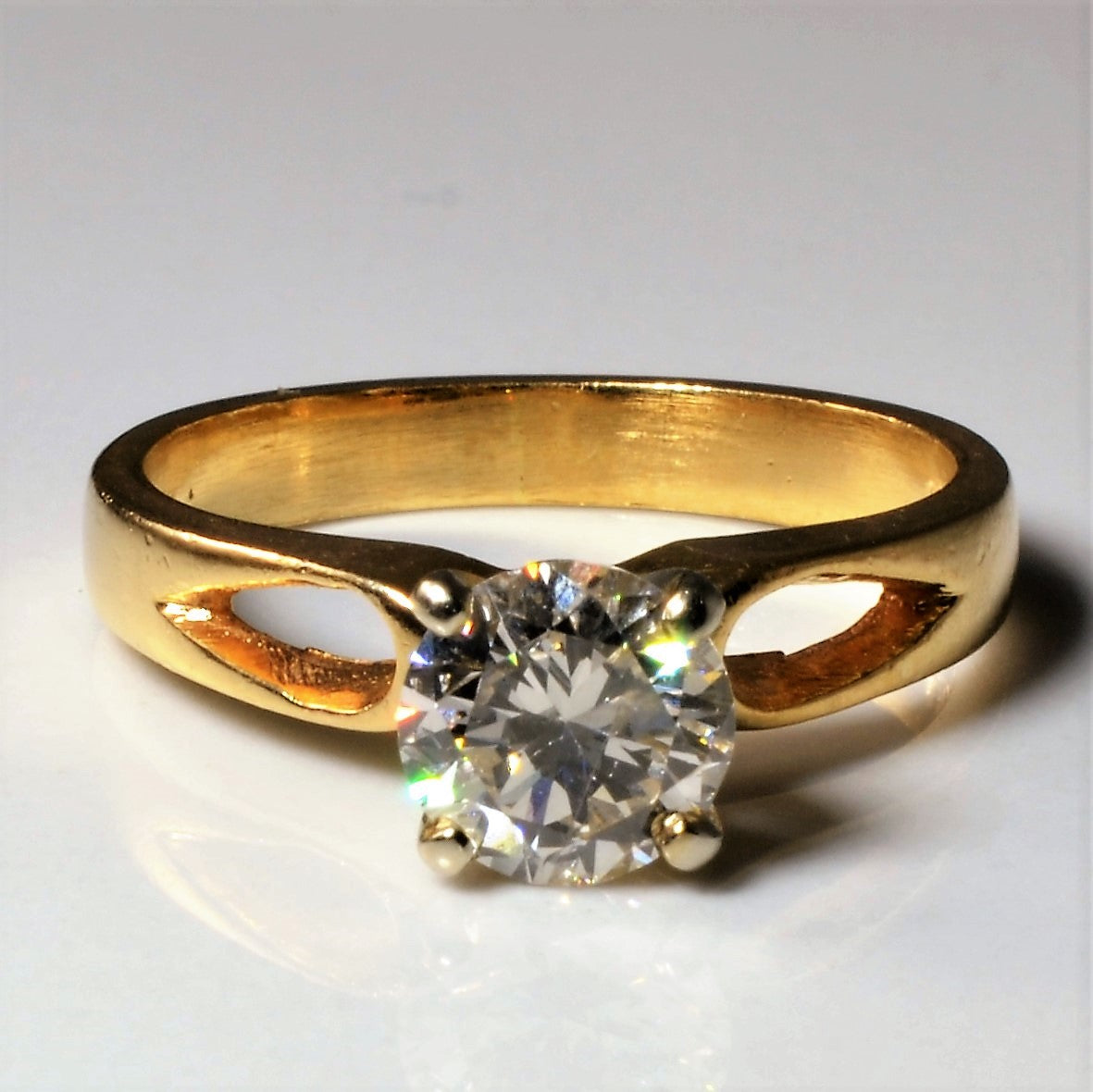 Open Shank Solitaire Diamond Engagement Ring | 1.00ct | SZ 6 |