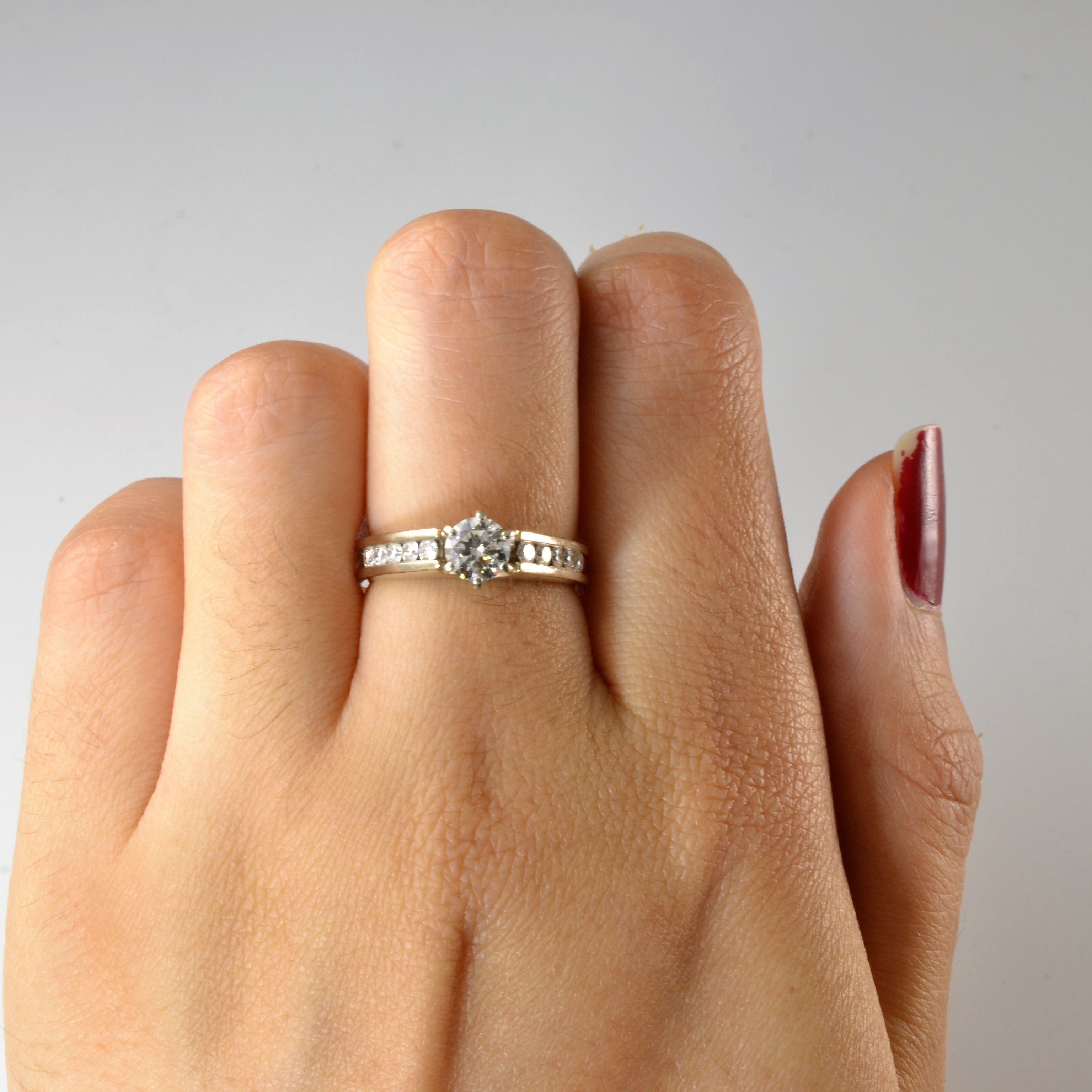 European Shank Diamond Engagement Ring | 0.77ctw | SZ 6 |