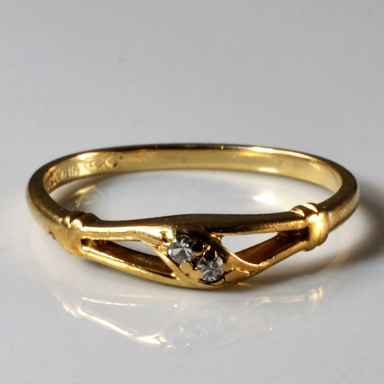 Two Stone Diamond Ring | 0.03ctw | SZ 5.75 |