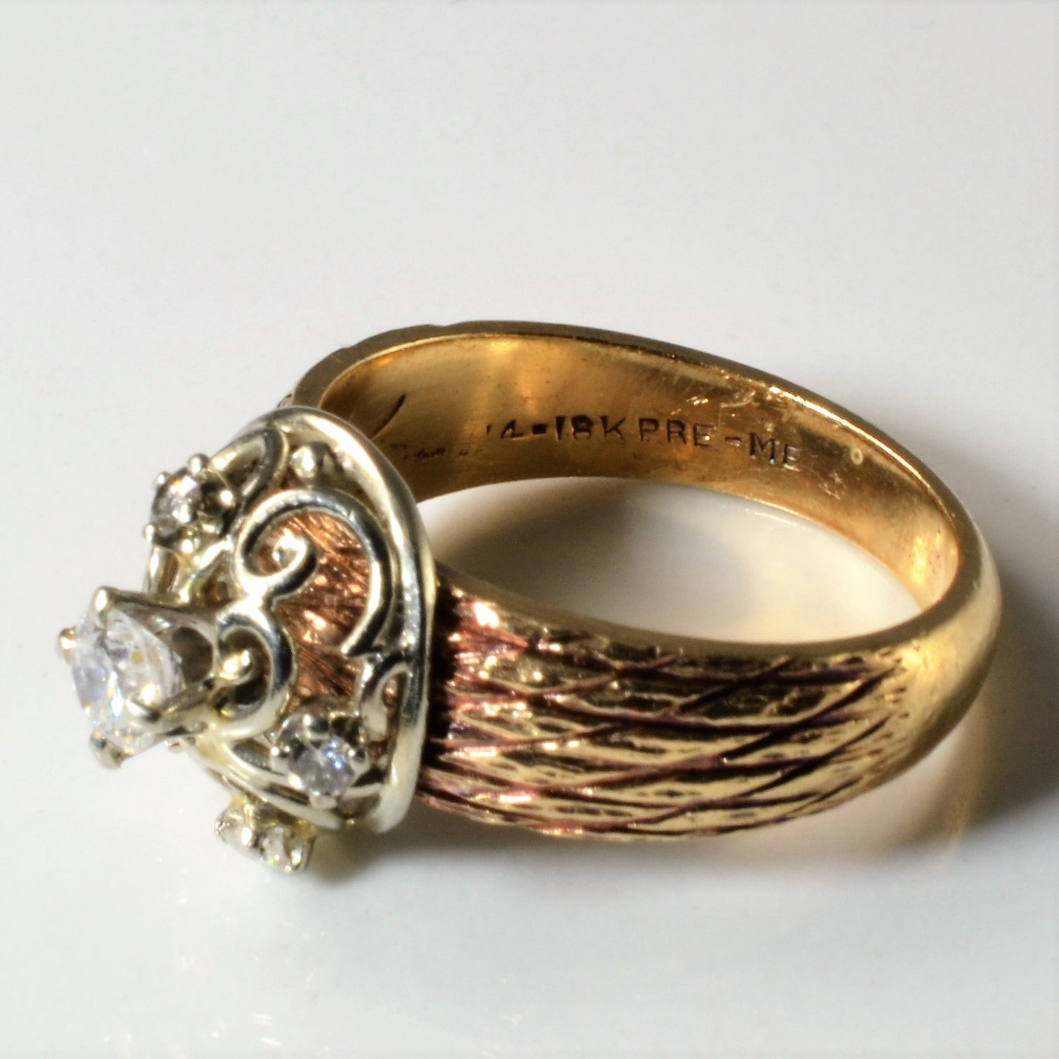 Filigree Spiral Diamond Ring | 0.33ctw | S 7 |