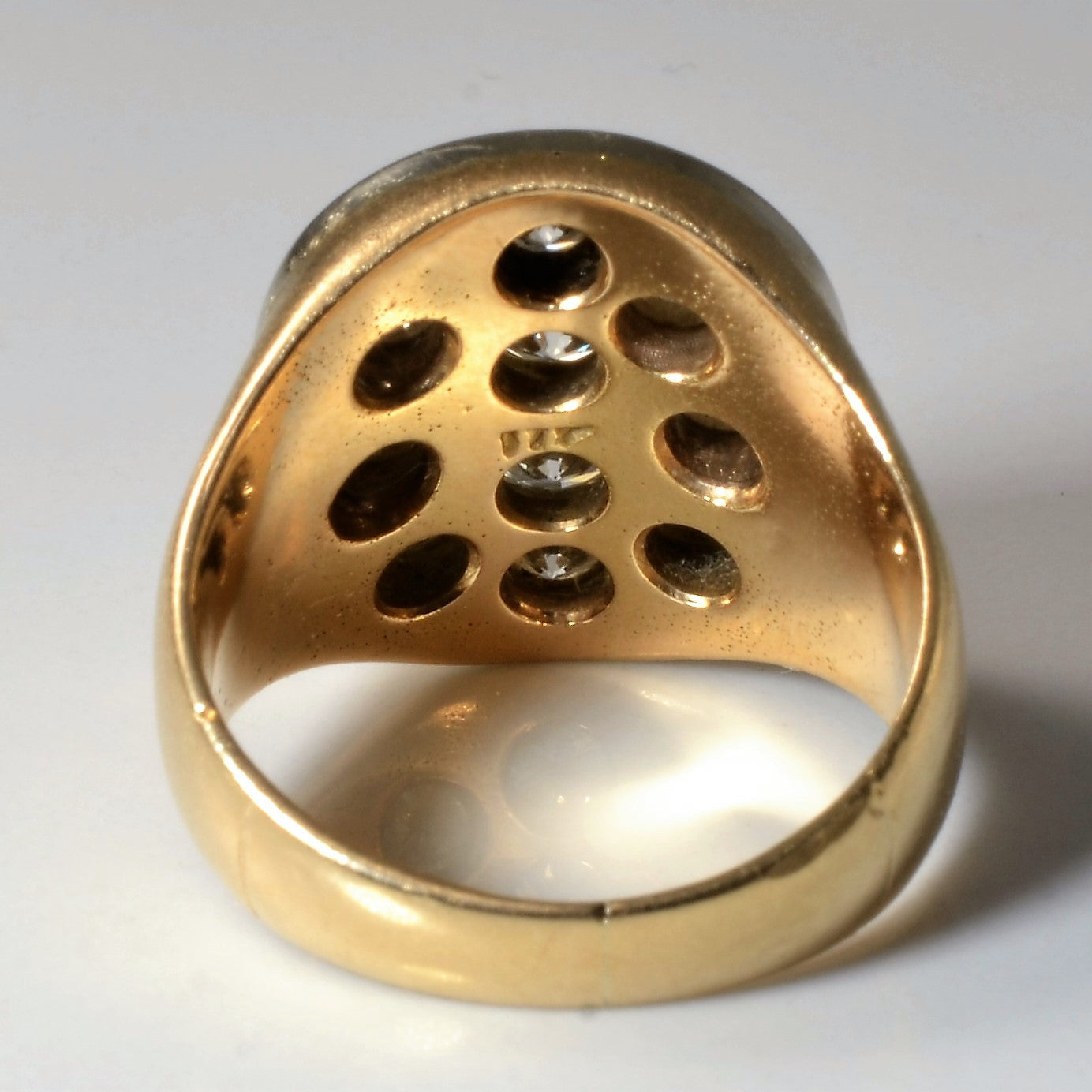 Sunken Diamond Oval Ring | 2.10ctw | SZ 8.75 |