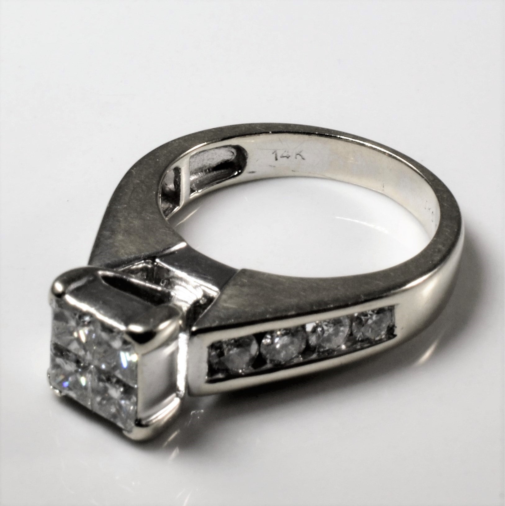 High Set Princess Quad Diamond Ring | 1.44ctw | SZ 5.5 |