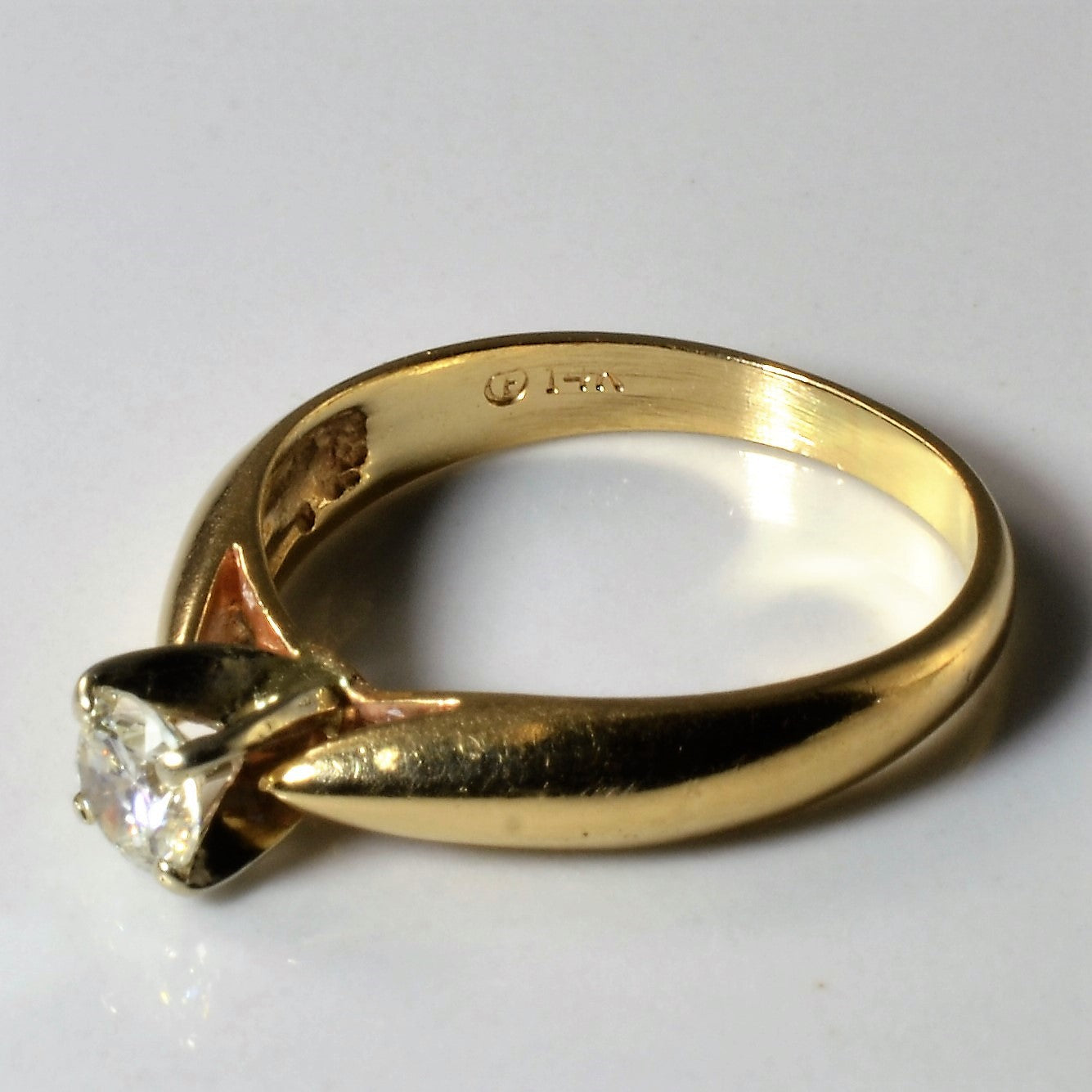 Solitaire Diamond Engagement Ring | 0.30ct | SZ 6.5 |