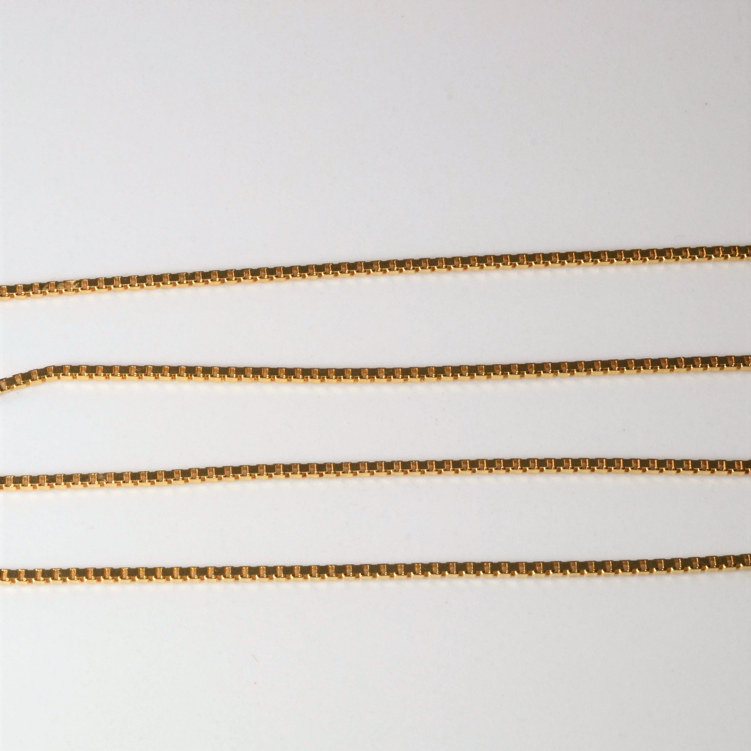 10k Yellow Gold Box Chain | 16"|