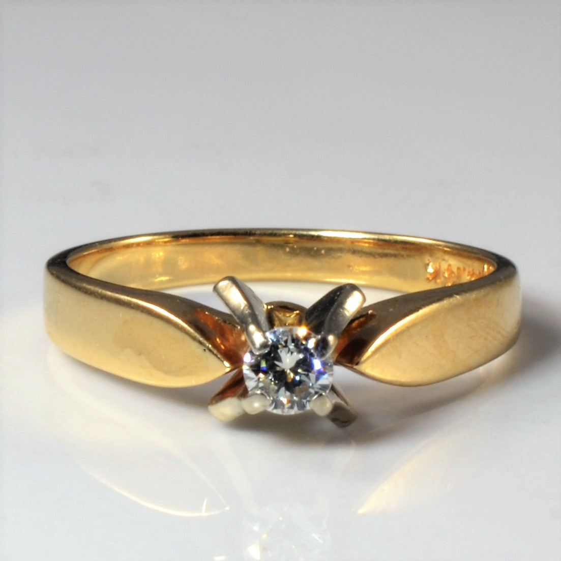 Solitaire Diamond Ring | 0.12ct | SZ 5.5 |