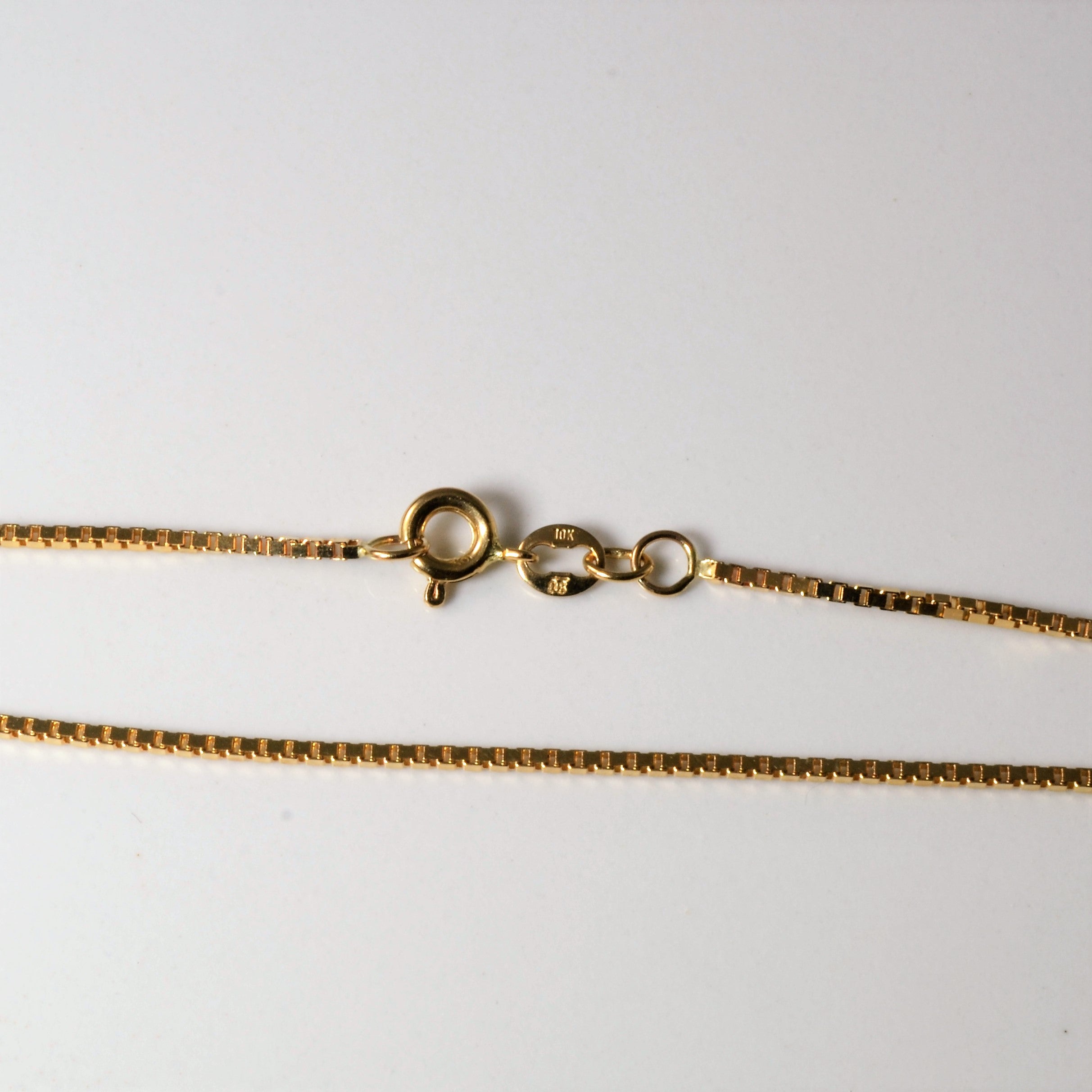 10k Yellow Gold Box Chain | 16"|