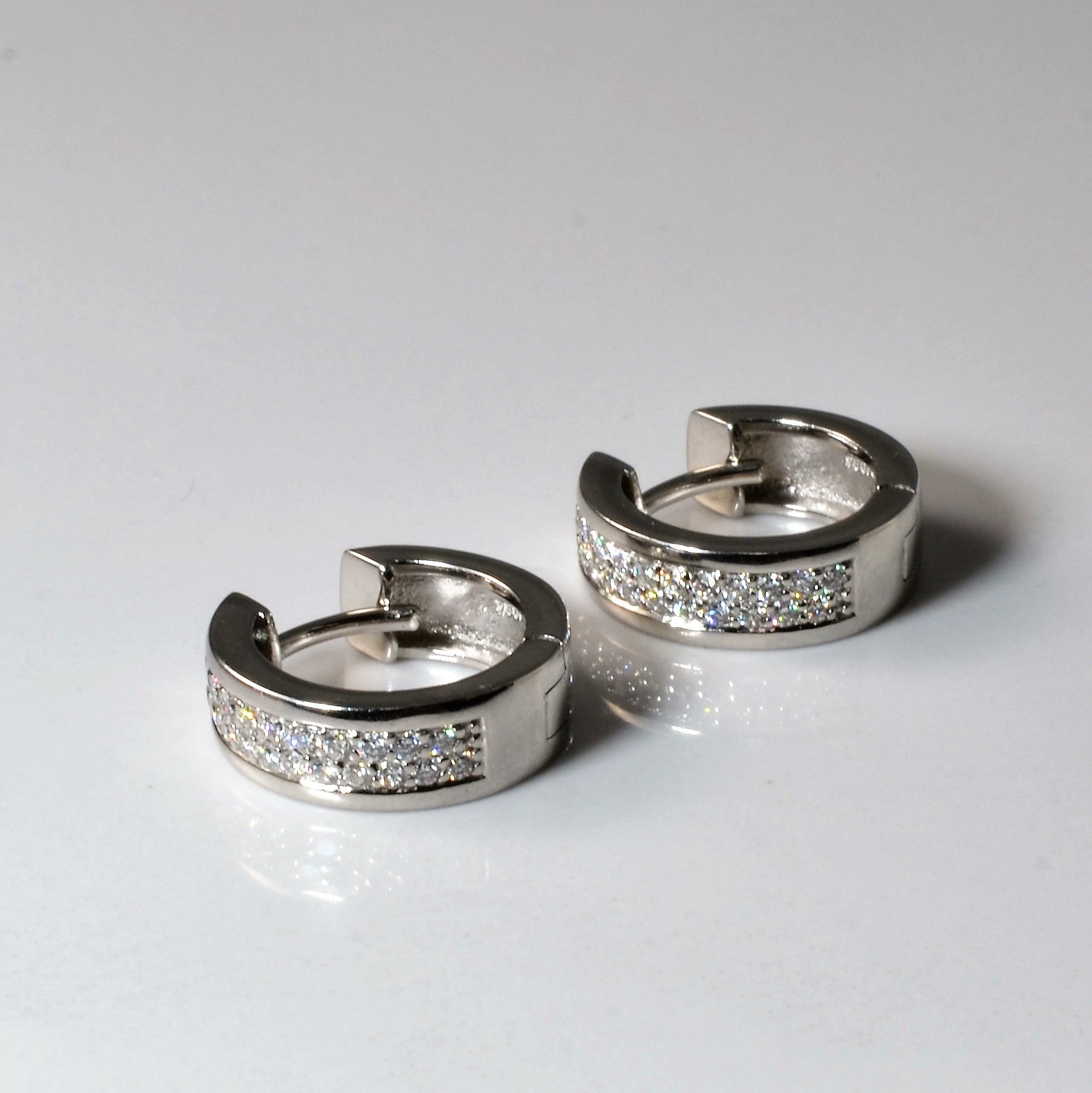 Cluster Diamond Huggie Earrings | 0.50ctw |