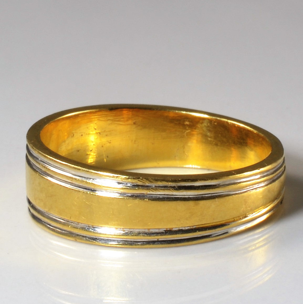 Two Tone Gold Wedding Band | SZ 9 |