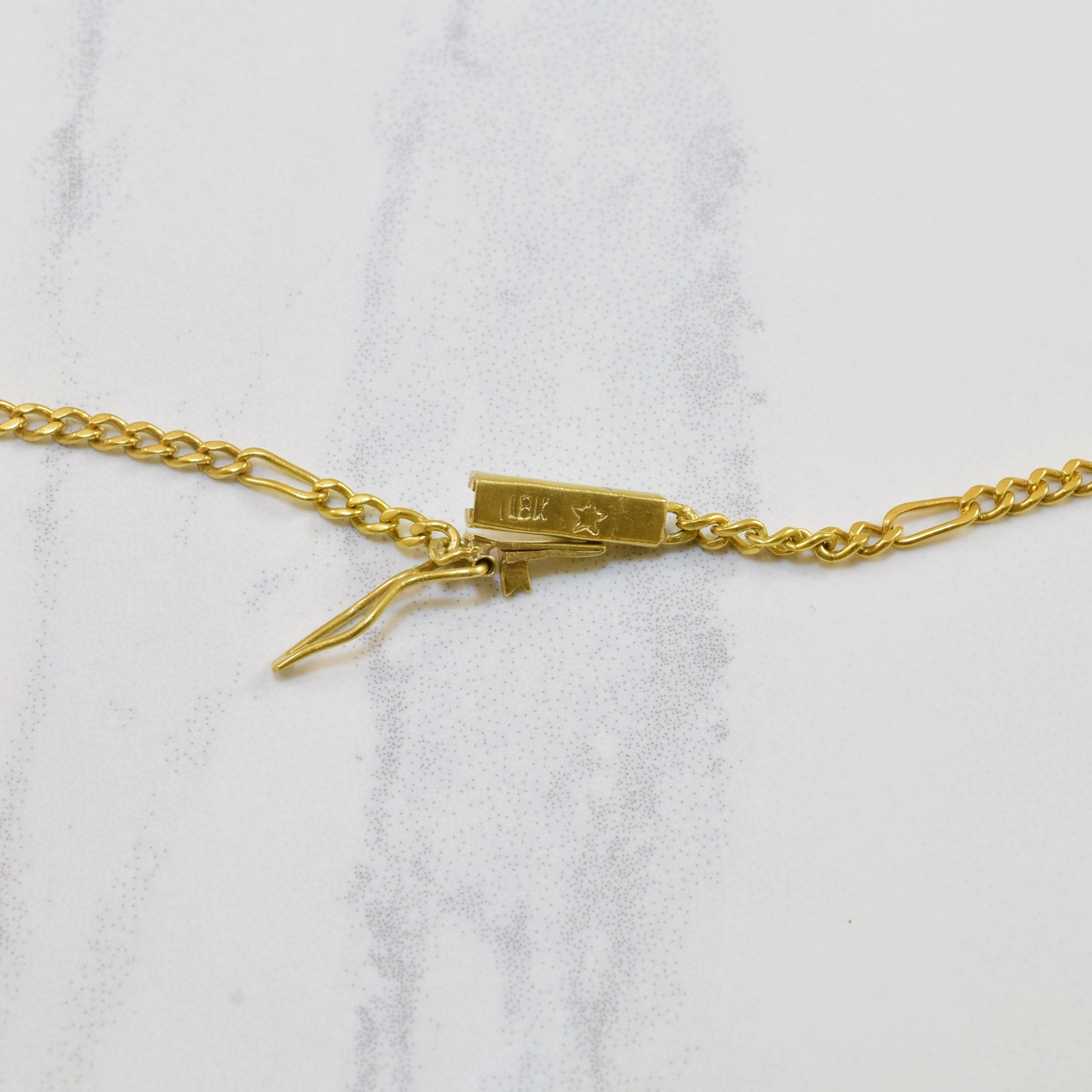 18k Yellow Gold Figaro Chain | 24" |