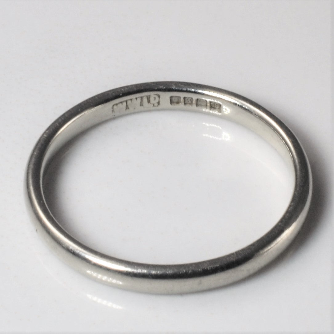 1930s White Gold Band | SZ 5.5 |