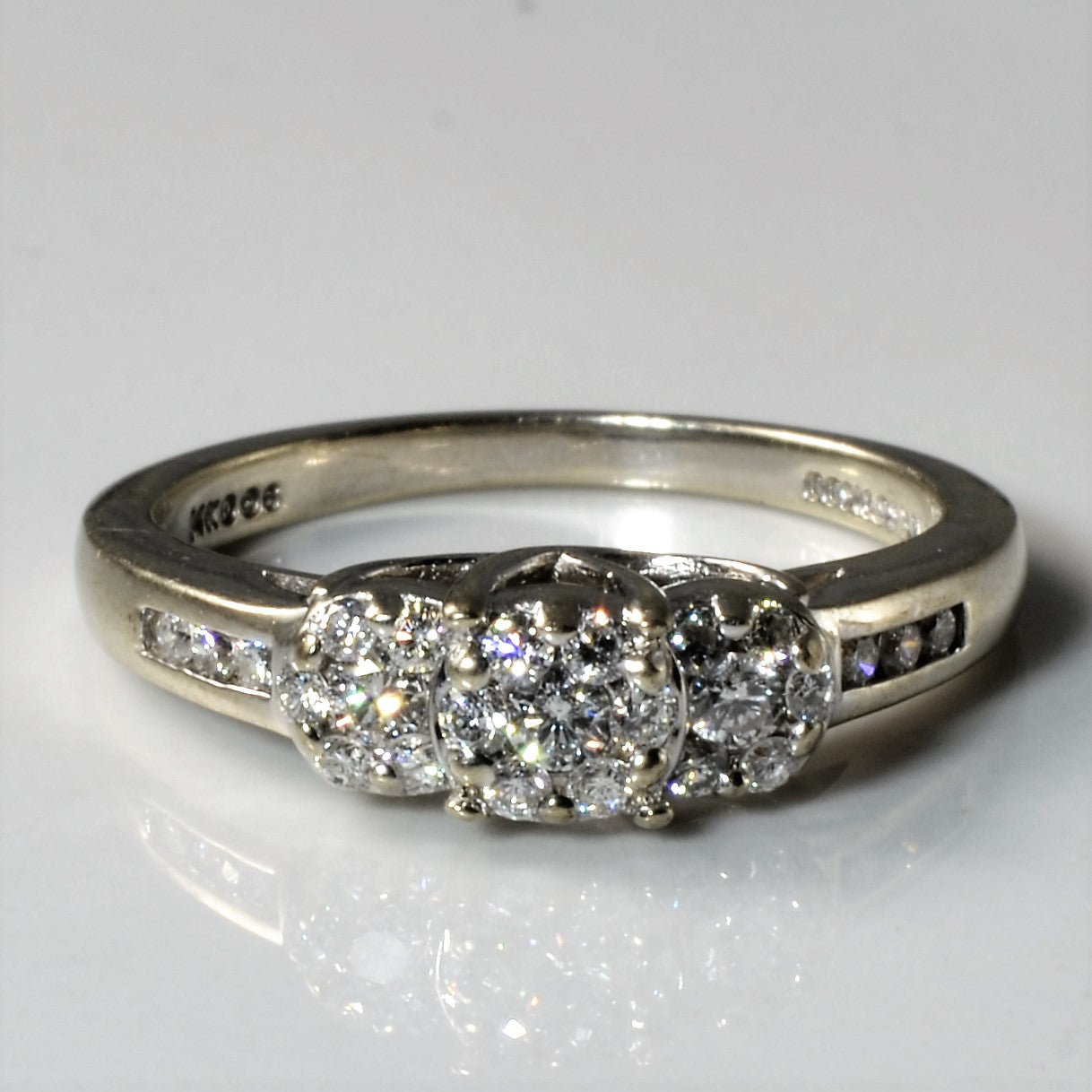 Triple Cluster Diamond Ring | 0.27ctw | SZ 6 |