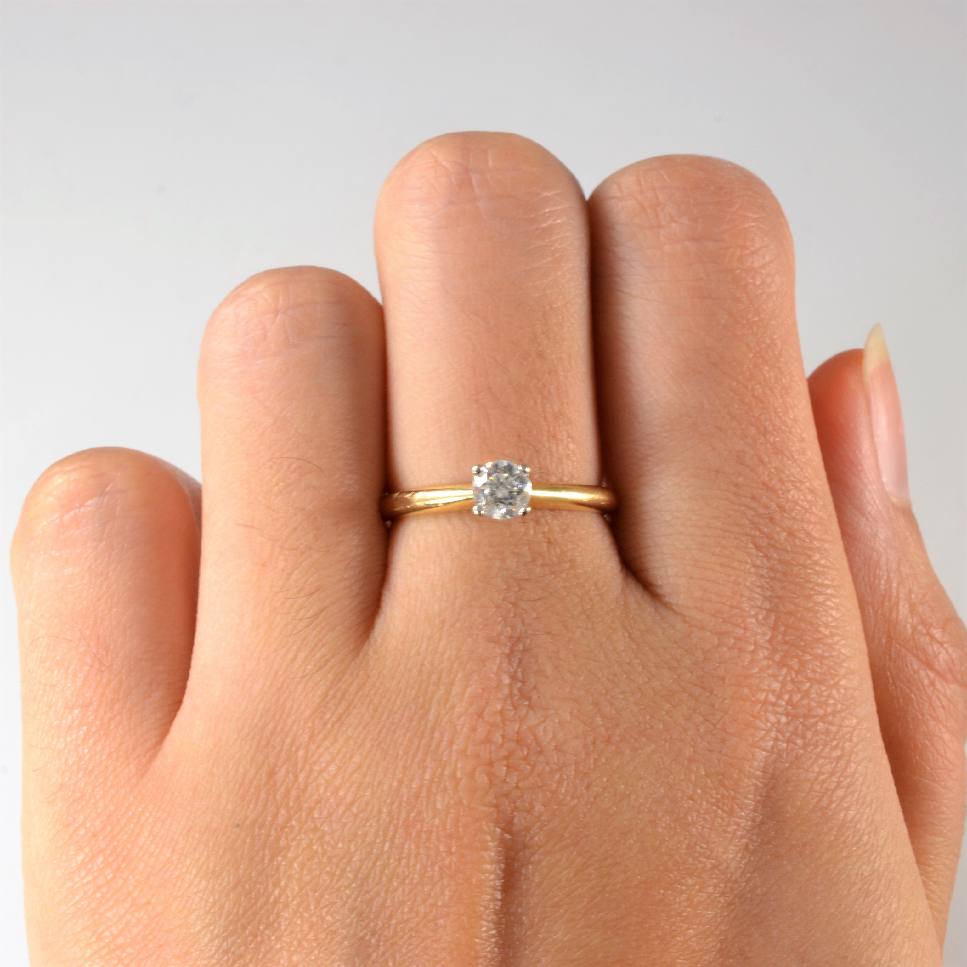 Solitaire Diamond Engagement Ring | 0.40ct | SZ 6.75 |