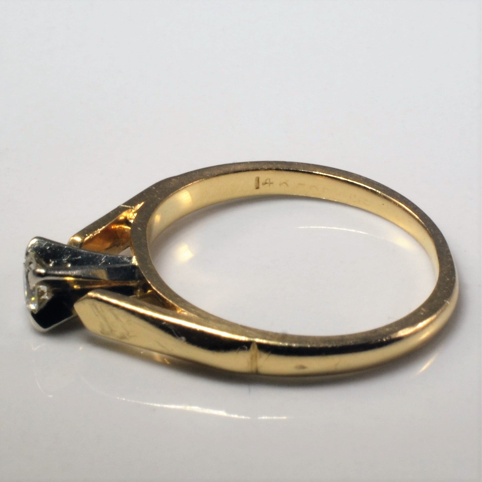 Birks' Tapered Solitaire Diamond Ring | 0.15ct | SZ 6.5 |