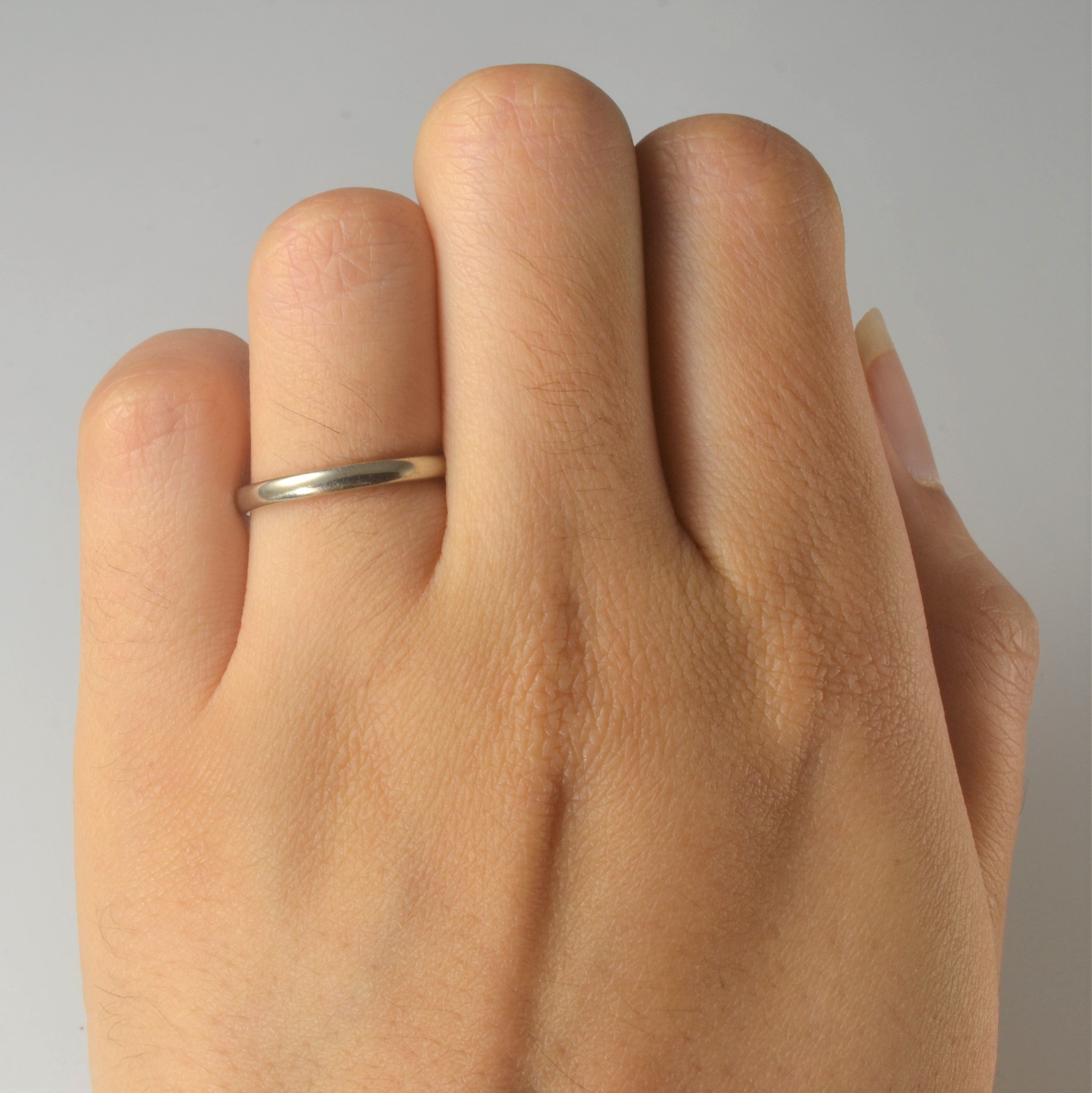 1930s White Gold Band | SZ 5.5 |