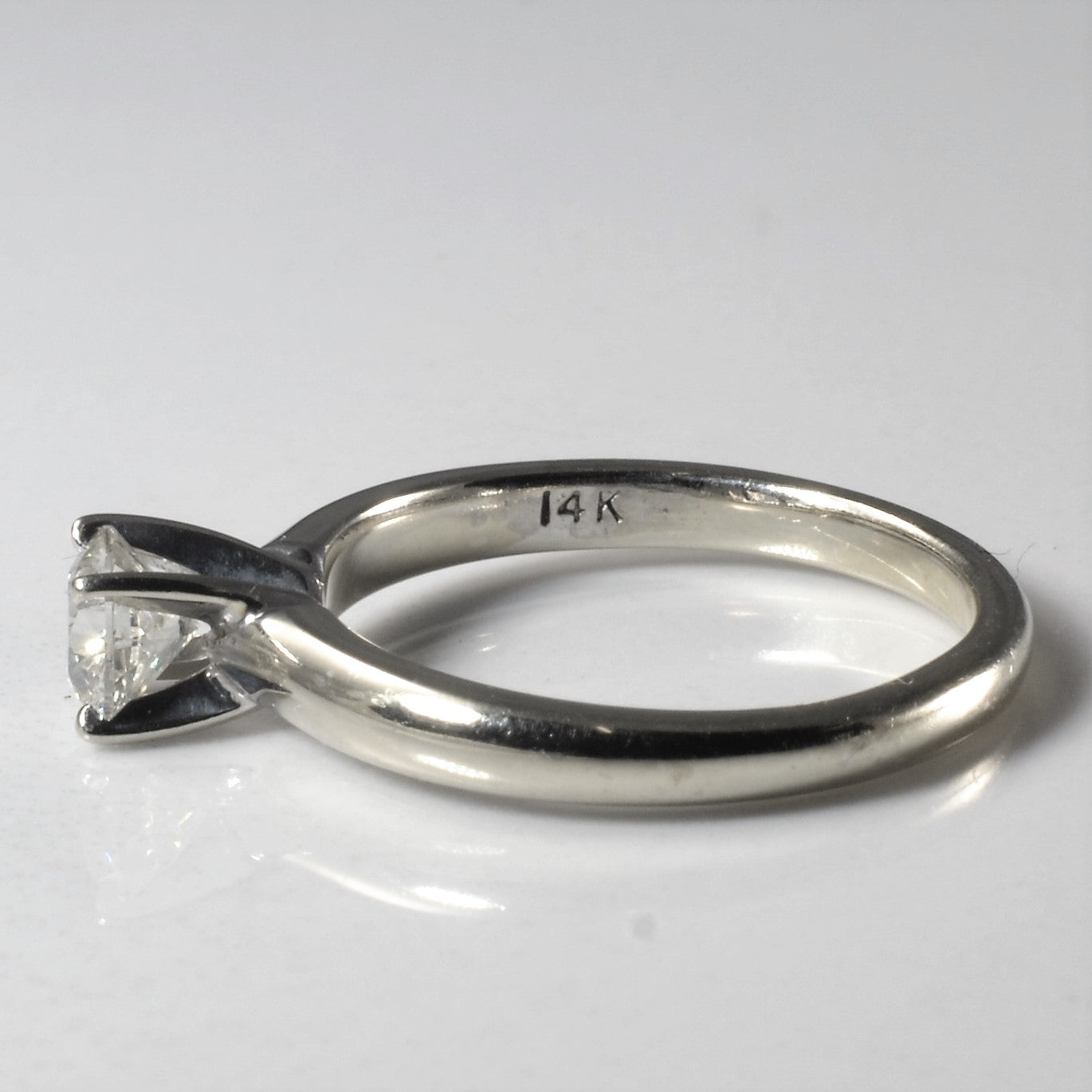 White Gold Solitaire Diamond Ring | 0.43ct | SZ 5.25 |