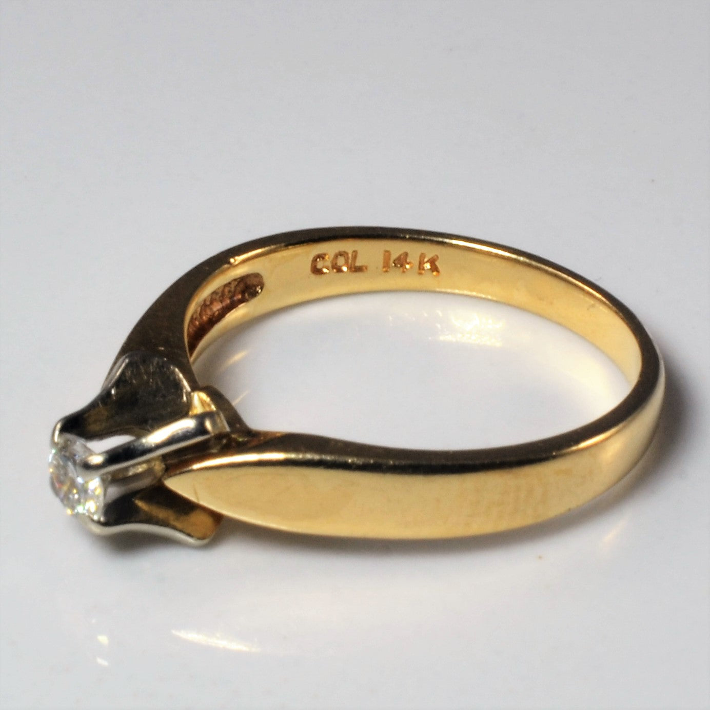 Solitaire Diamond Ring | 0.12ct | SZ 5.5 |