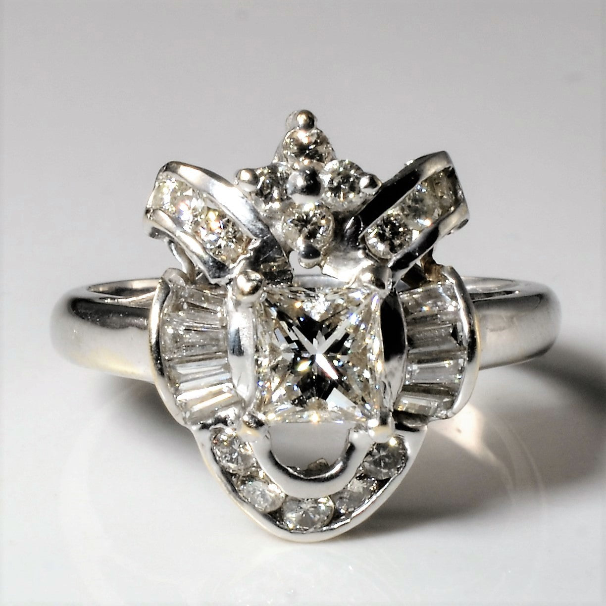 Mixed Cut Diamond Engagement Ring | 0.84ctw | SZ 6 |
