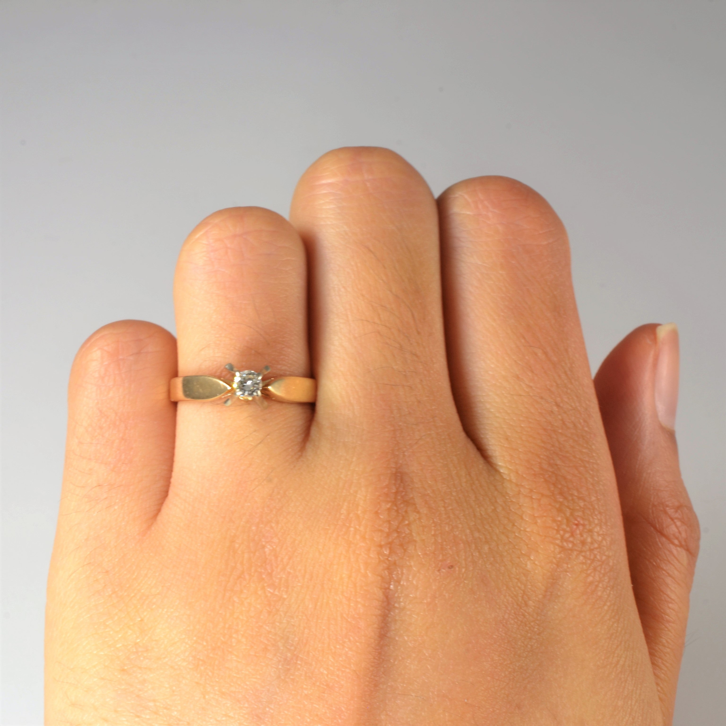 Solitaire Diamond Ring | 0.12ct | SZ 5.5 |