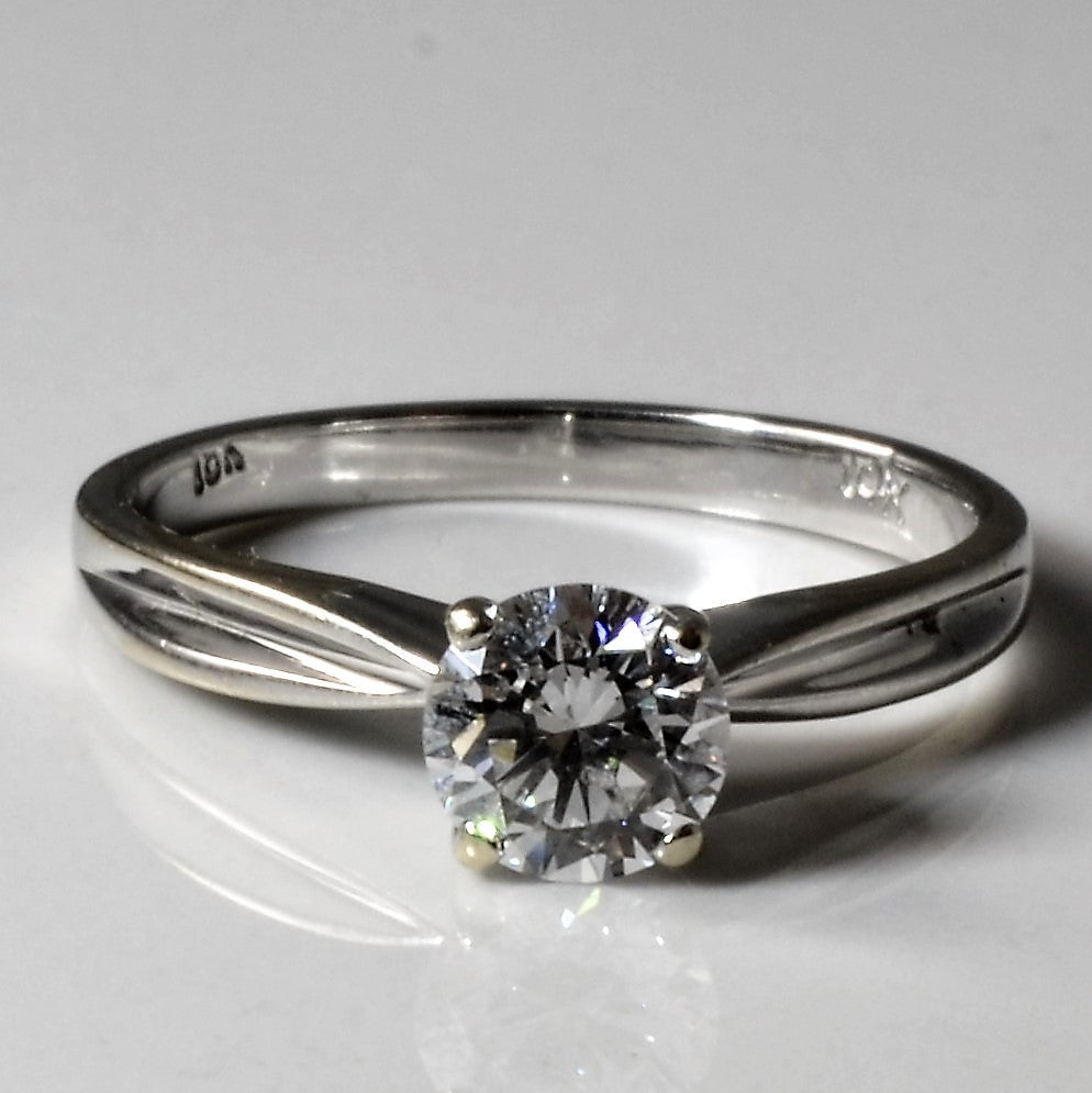 Tapered Solitaire Diamond Ring | 0.62ct | SZ 5.5 |