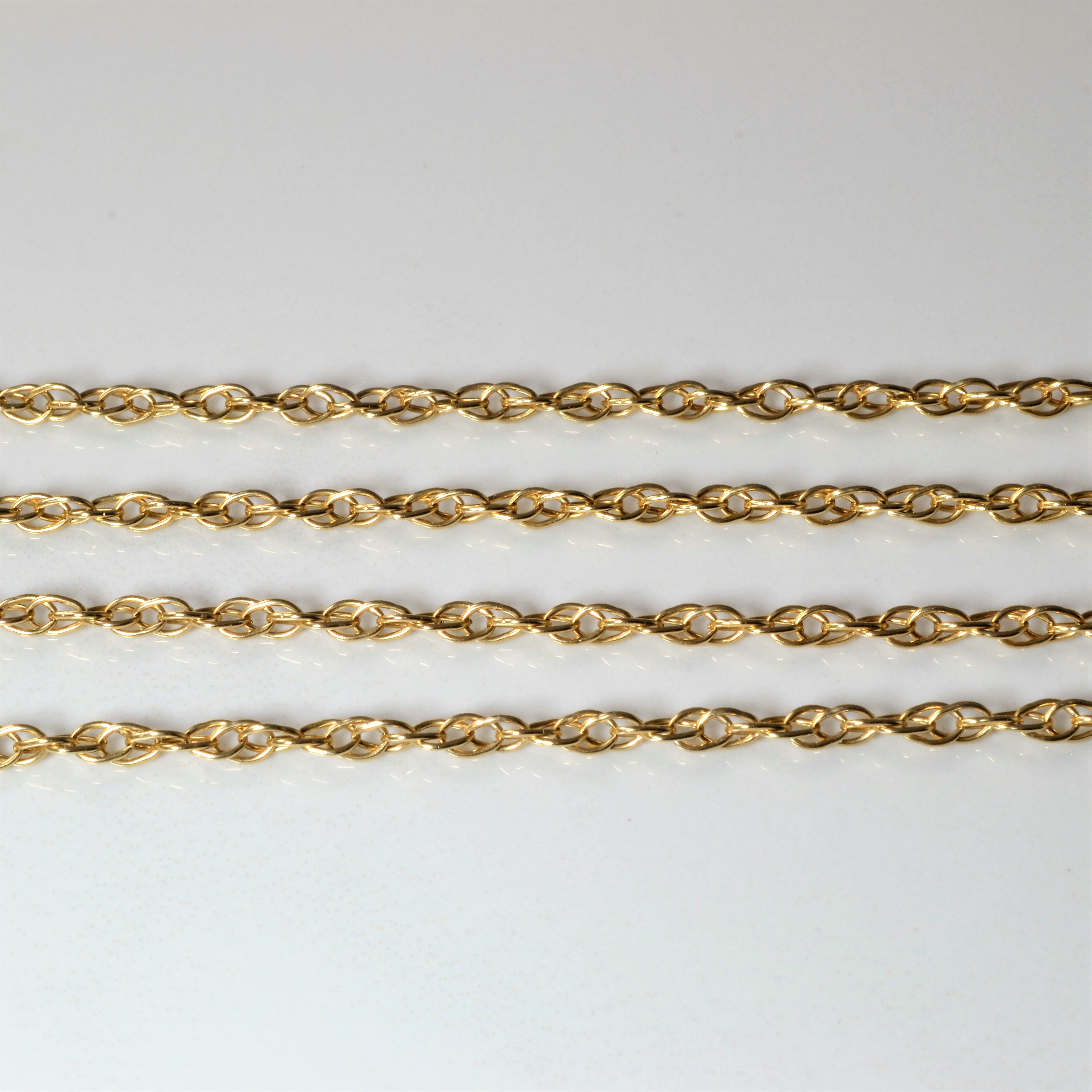 10k Yellow Gold Prince of Wales Chain | 26"|