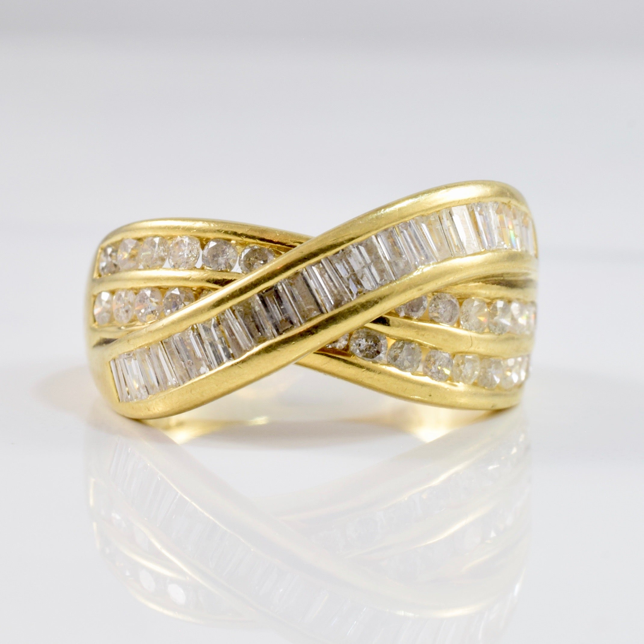 Bypass Channel Set Diamond Band | 0.72 ctw SZ 6.75 |