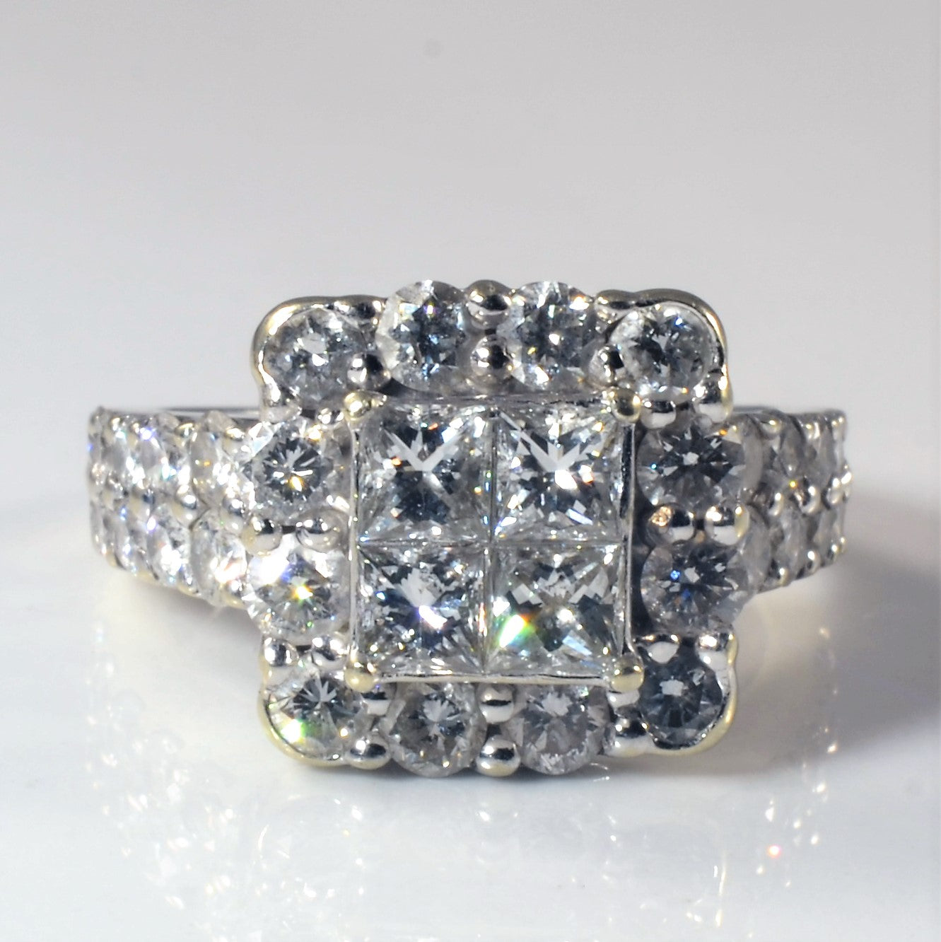 Cluster Quad Set Diamond Ring | 2.64ctw | SZ 6 |