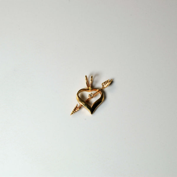 Heart & Arrow Diamond Pendant | 0.015ct |