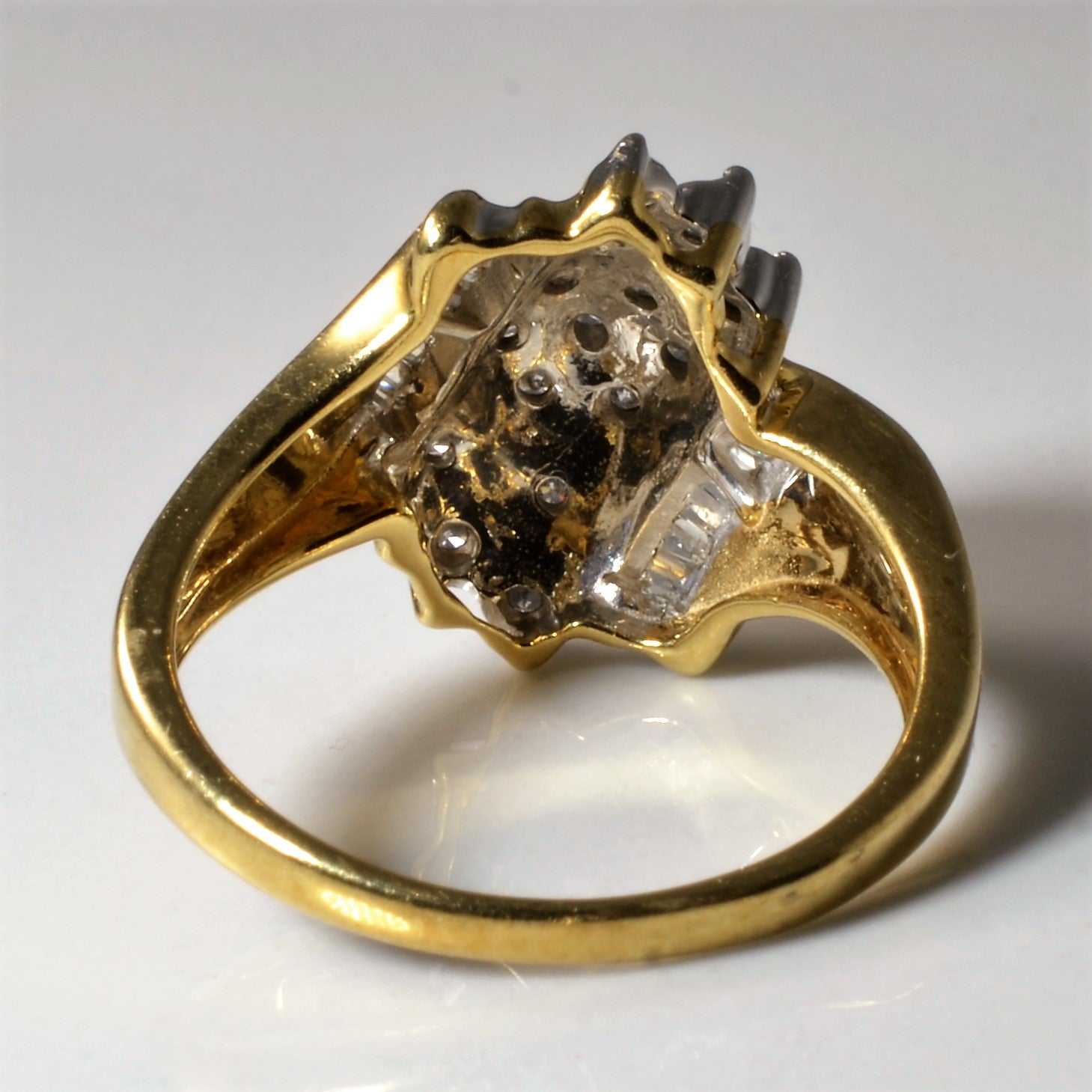 Bague sertie de diamants en grappe | 0,44 ct | Taille 7,25 |