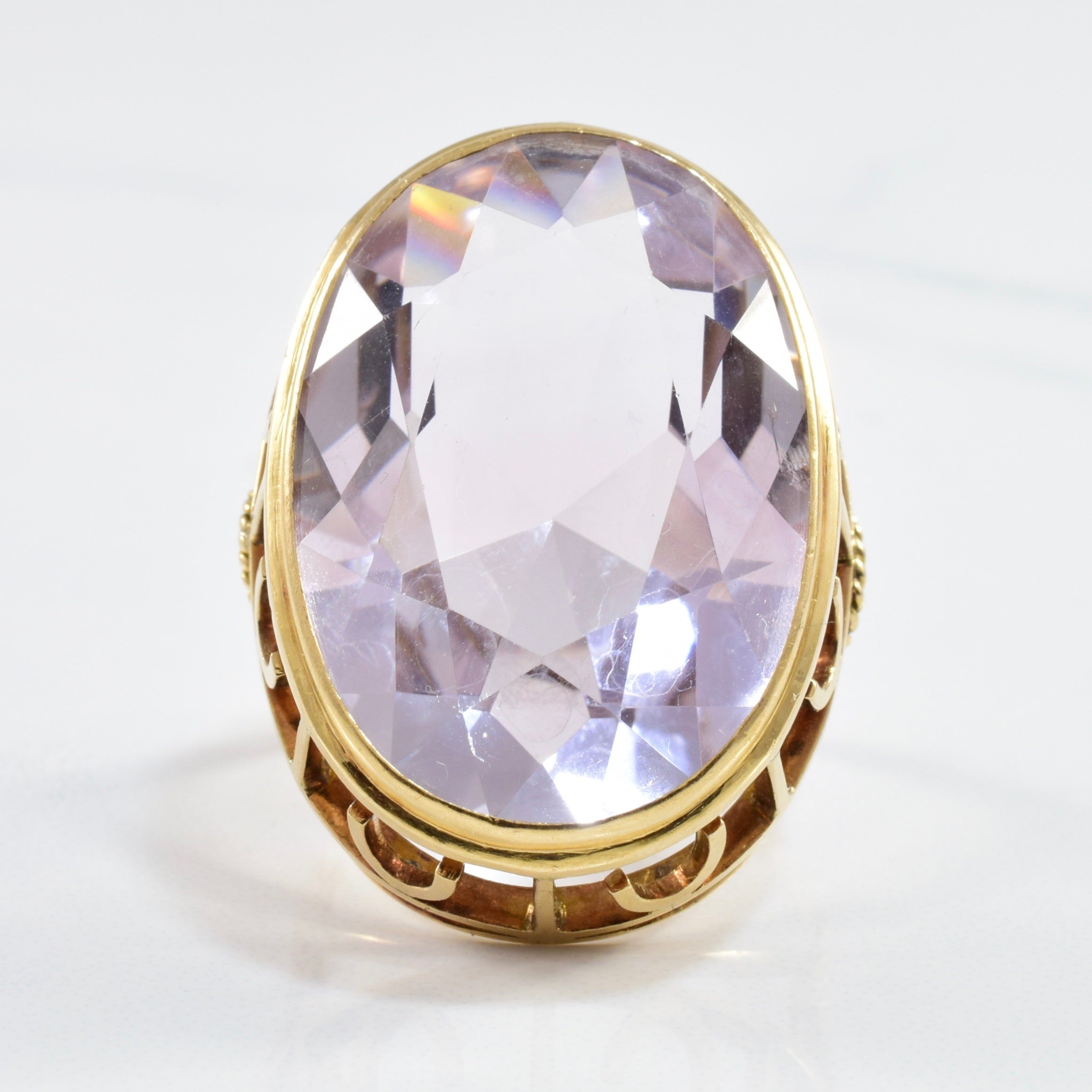 Lavender Amethyst Cocktail Ring | 31.00ct | SZ 6.5 |