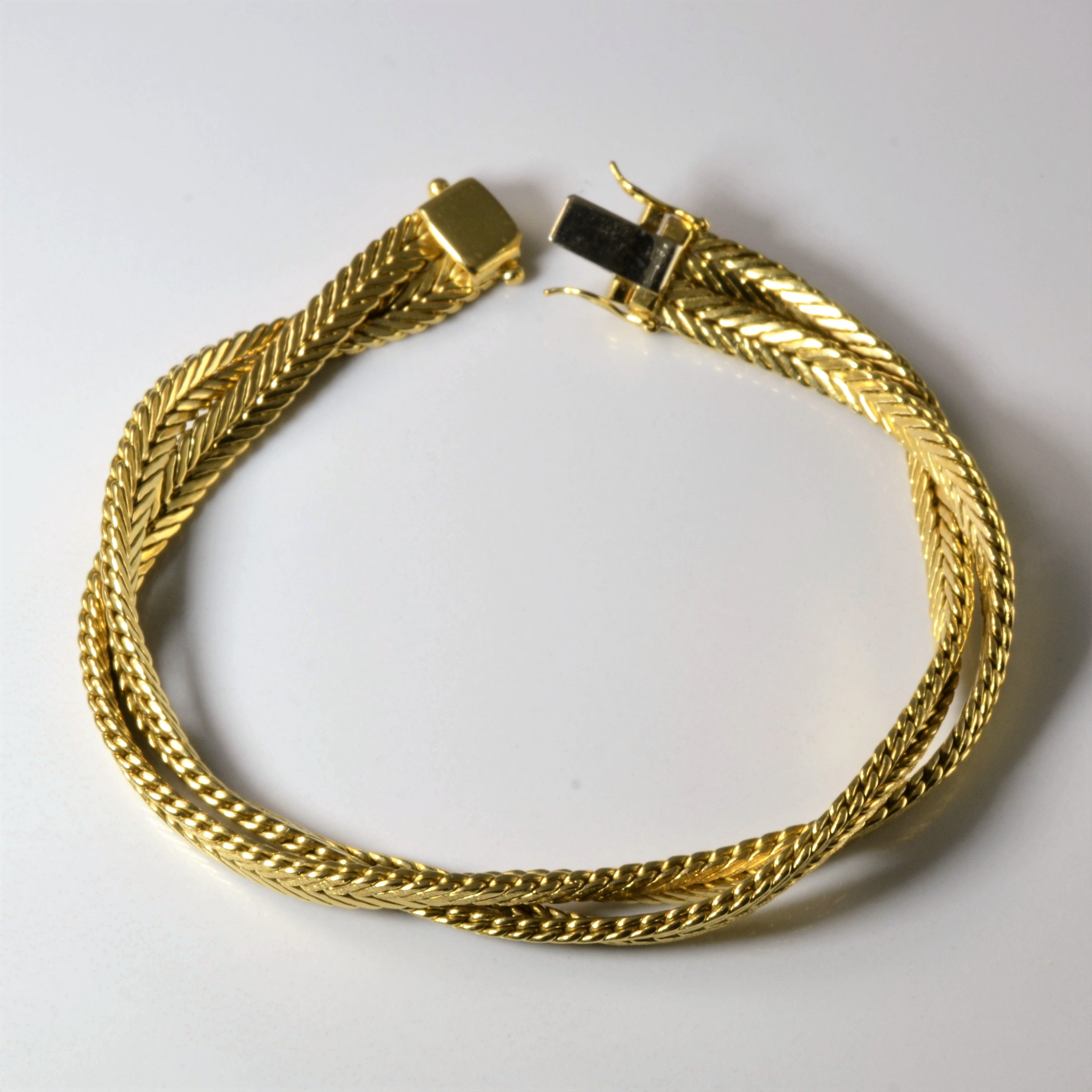 Bracelet à chaîne tressée en queue de renard | 8" |