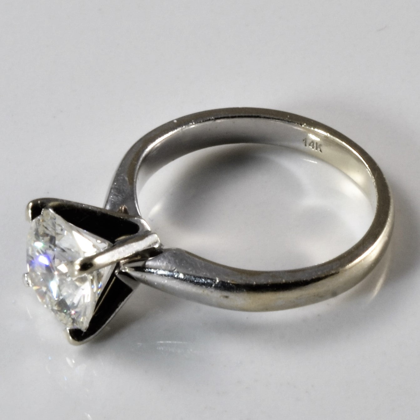 Classic Solitaire Diamond Engagement Ring | 1.57ct | SZ 4.5 |