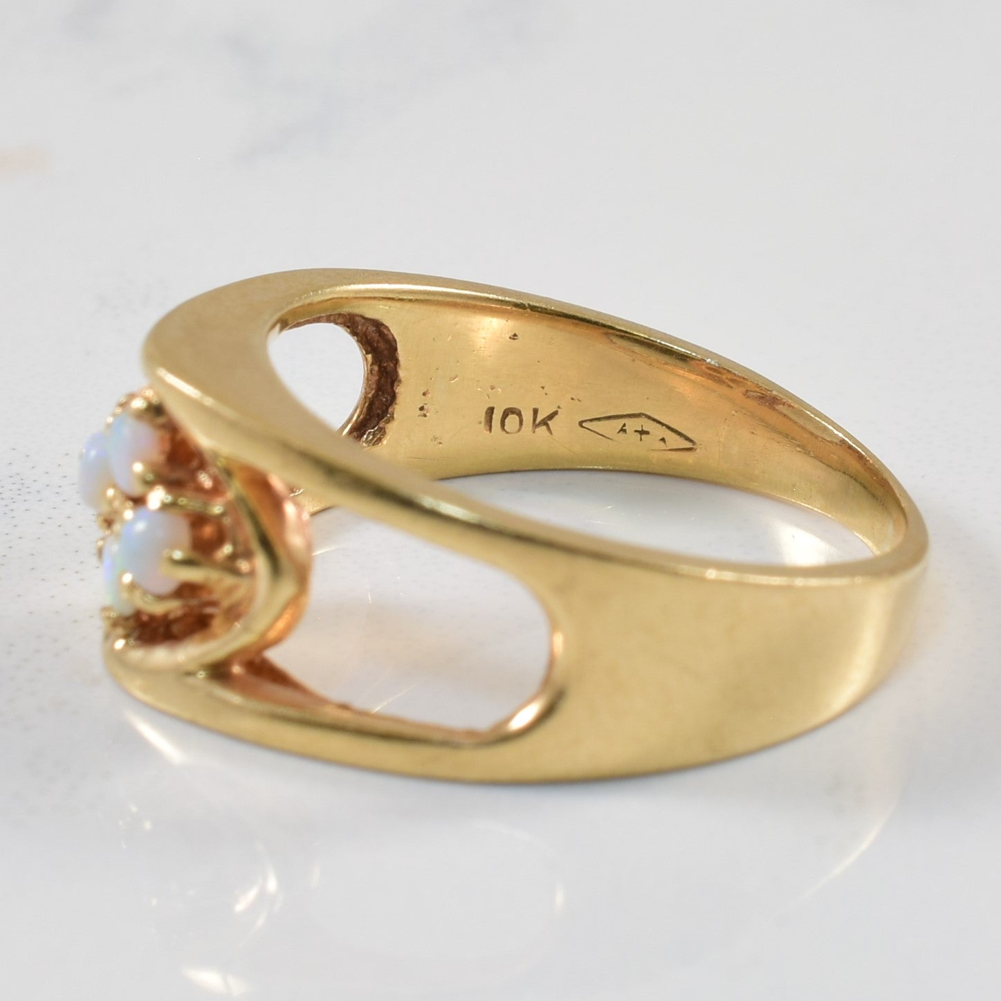 Cluster Opal Split Shank Ring | 0.12ctw | SZ 5.75 |