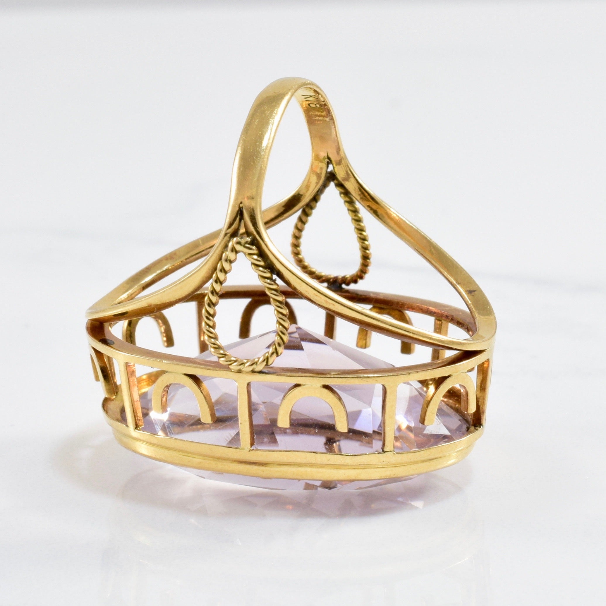 Lavender Amethyst Cocktail Ring | 31.00ct | SZ 6.5 |