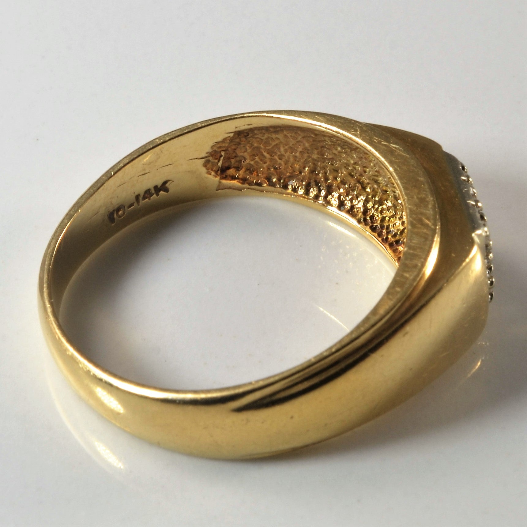Tapered Diamond Grid Ring | 0.09ctw | SZ 9.25 |