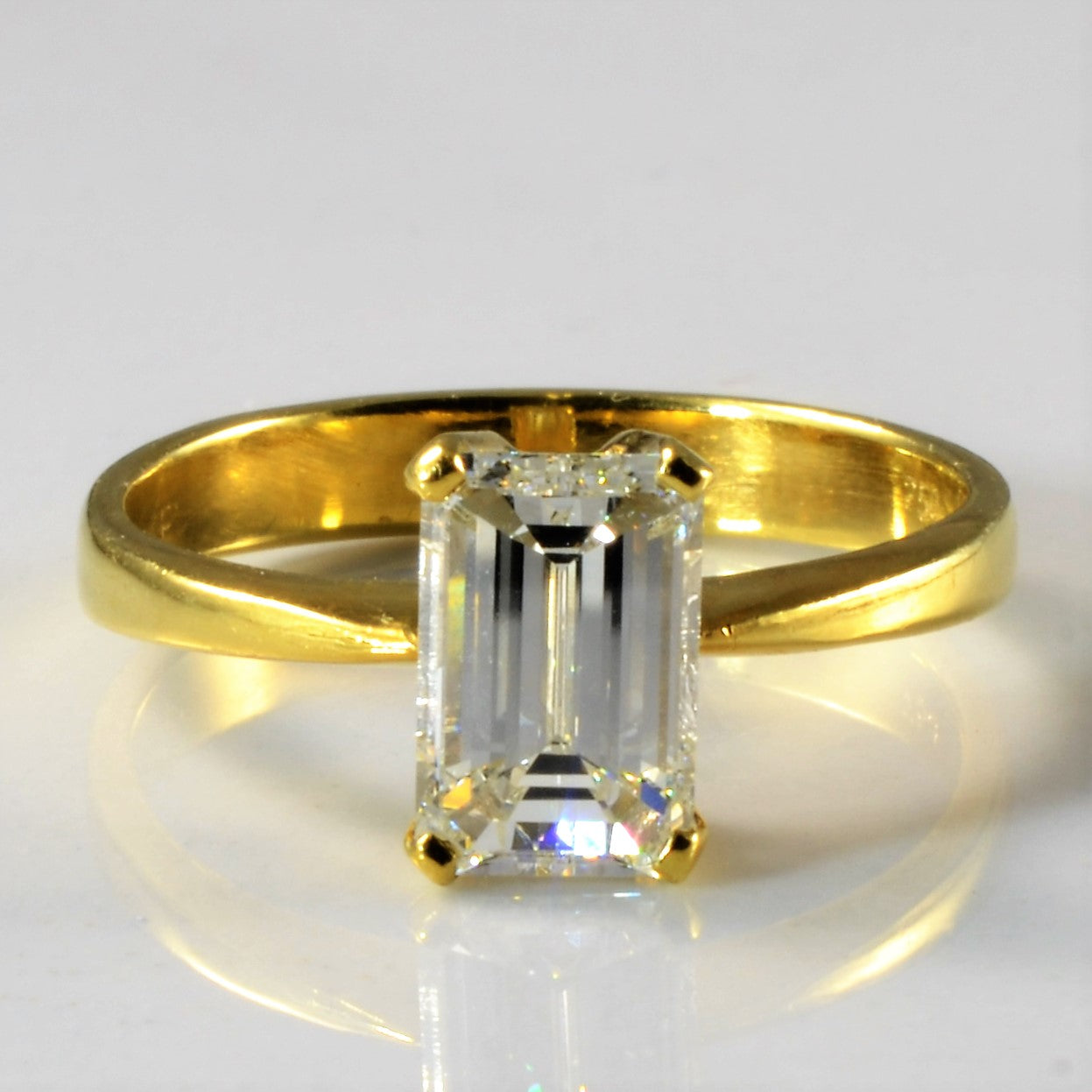 Elegant Emerald Cut Diamond Engagement Ring | 1.00ct | SZ 5 |