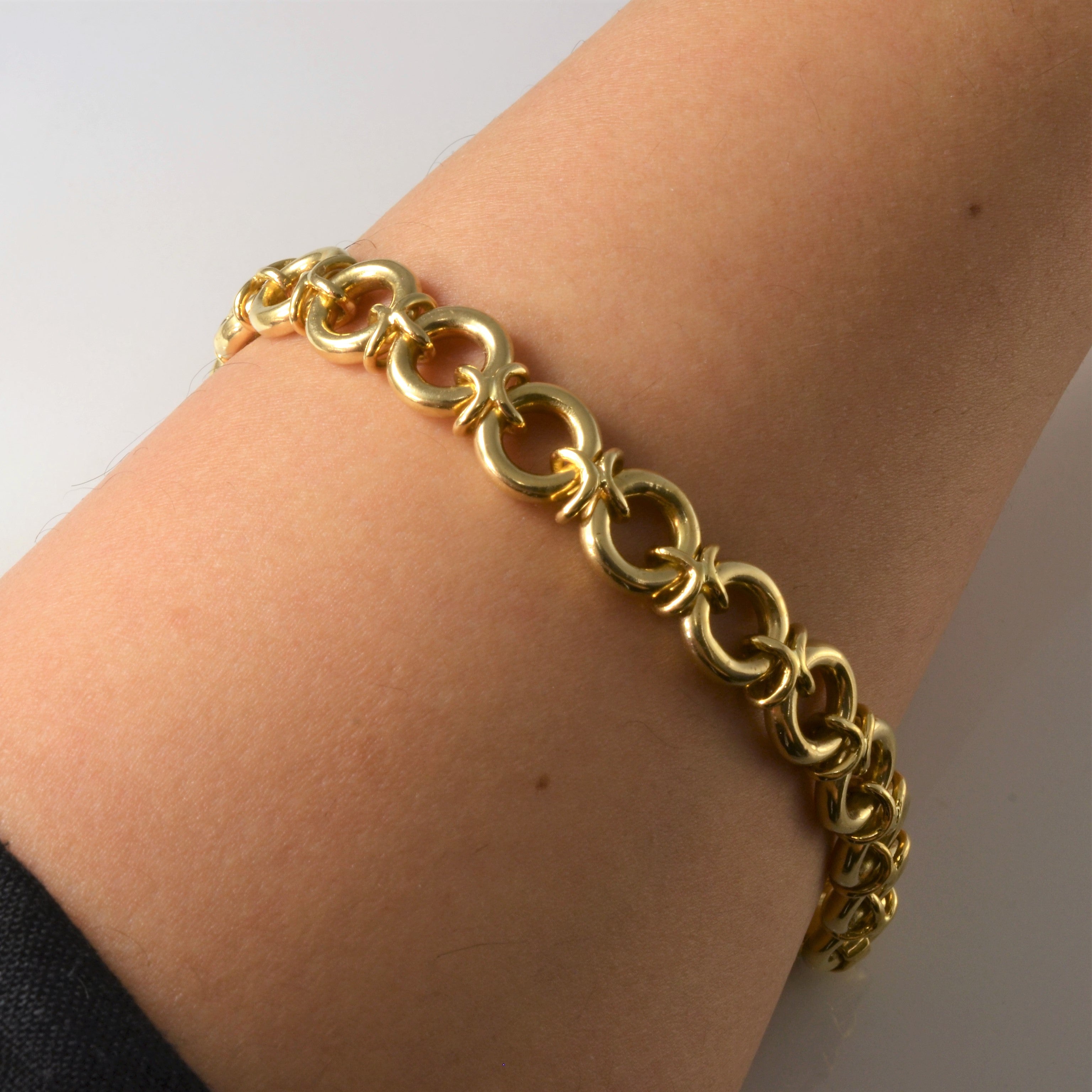 XO Gold Chain Bracelet | 8" |
