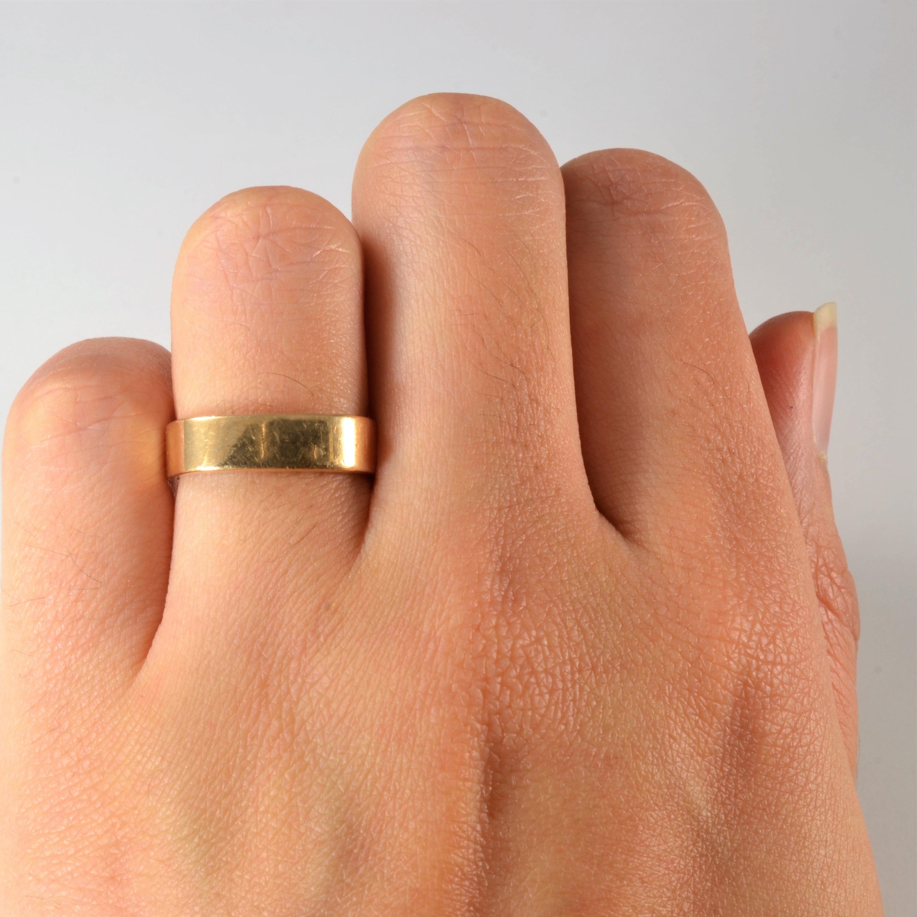 Soft Square Gold Band | SZ 5.25 |