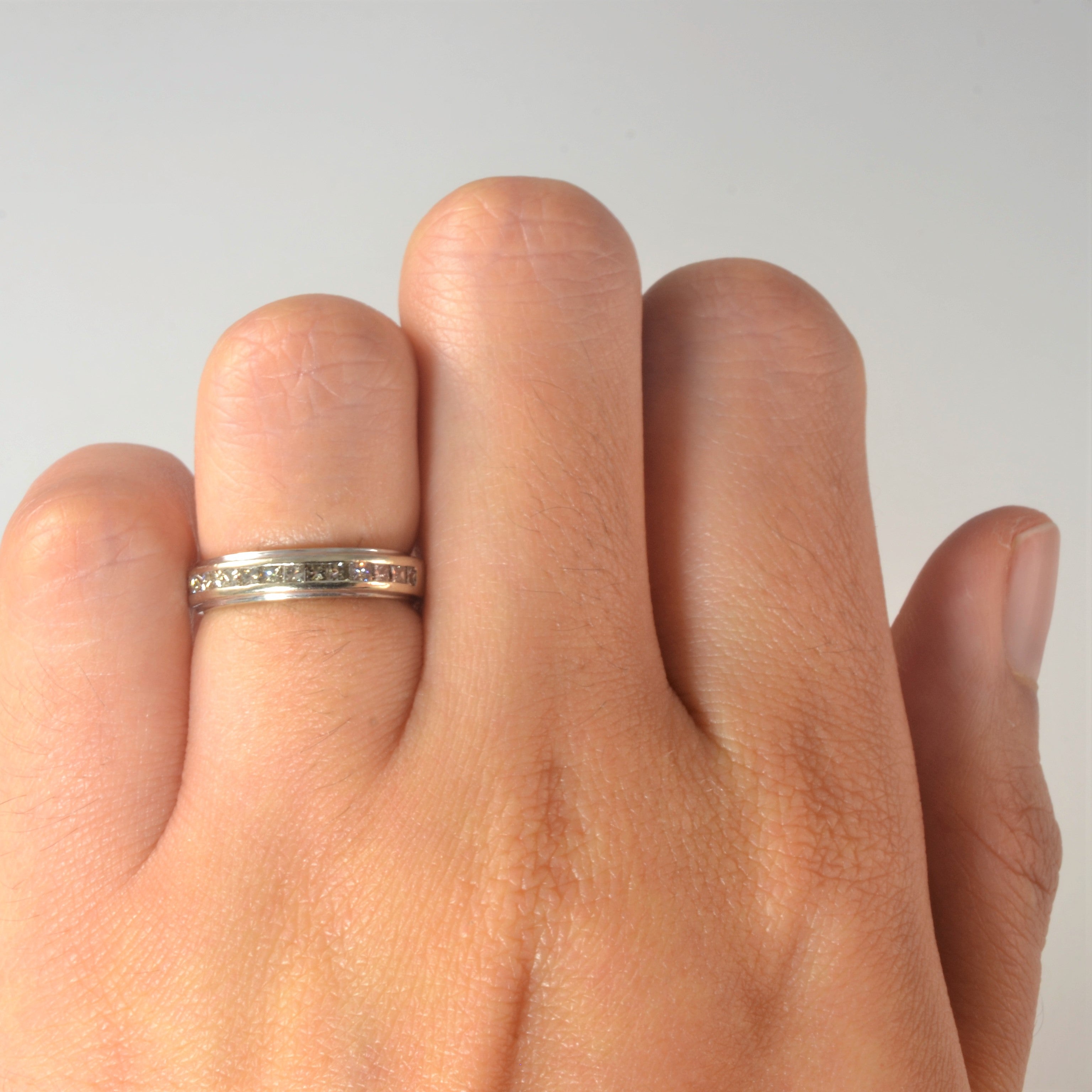 Channel Set Princess Diamond Band | 0.51ctw | SZ 4 |