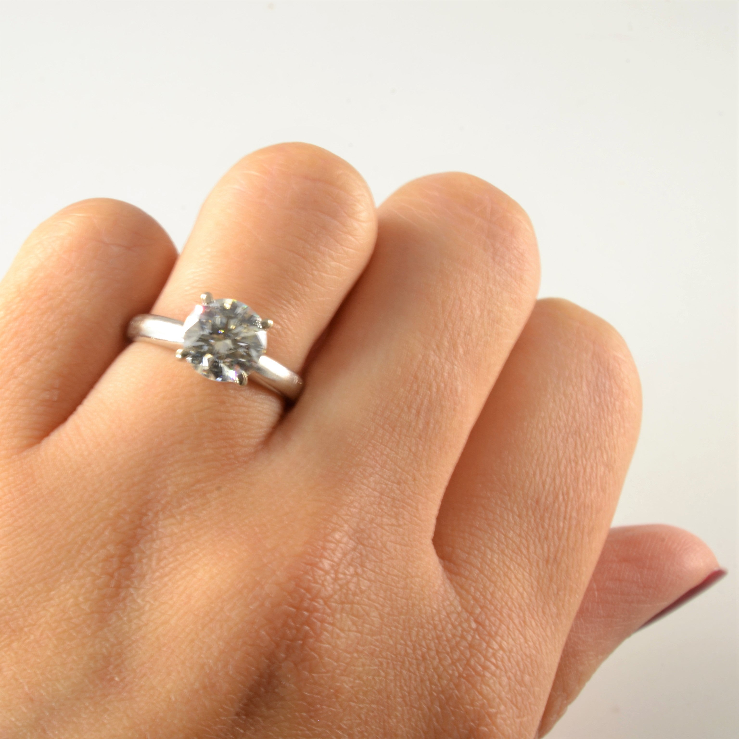 Classic Solitaire Diamond Engagement Ring | 1.57ct | SZ 4.5 |