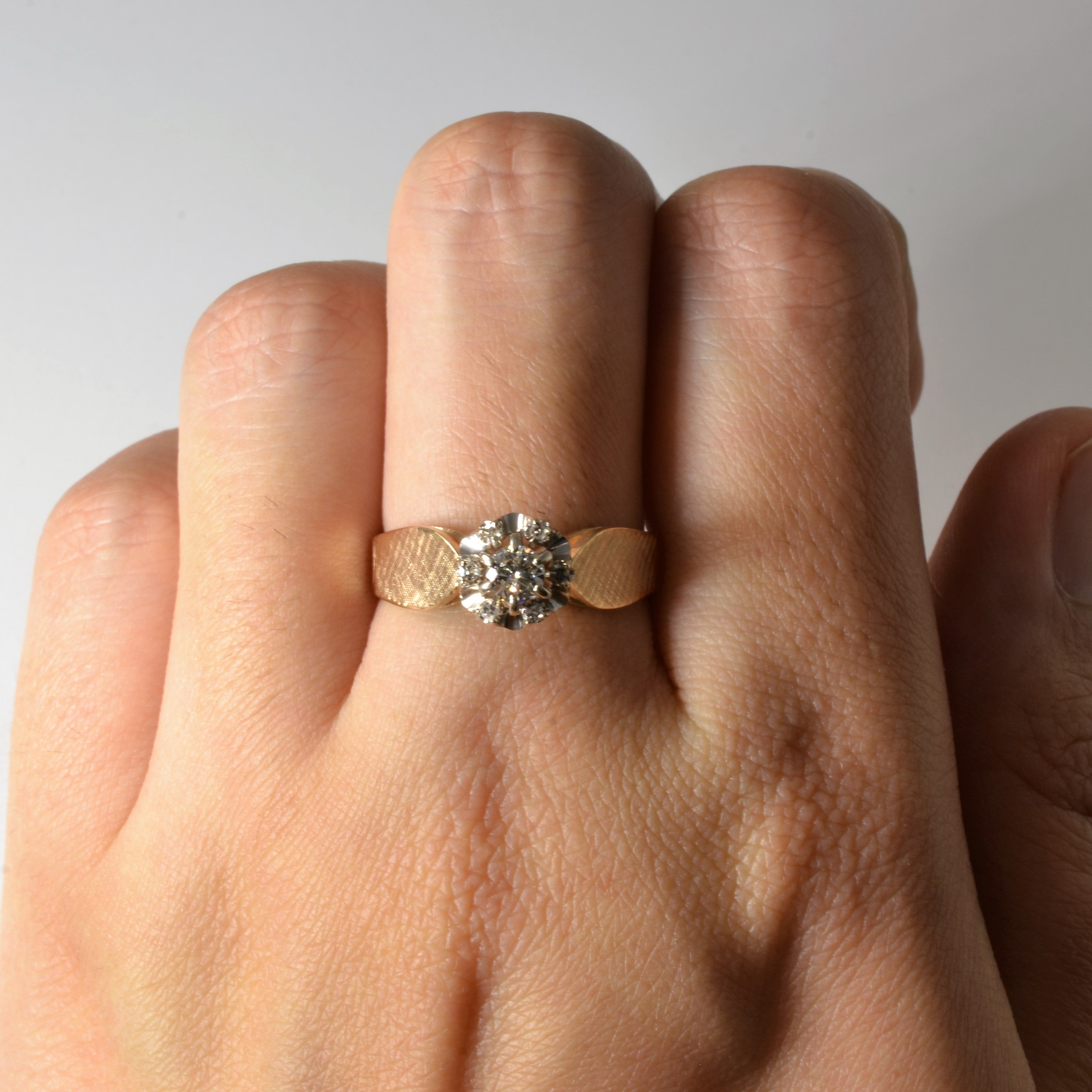 Cluster Set Diamond Ring | 0.17ctw | SZ 8 |