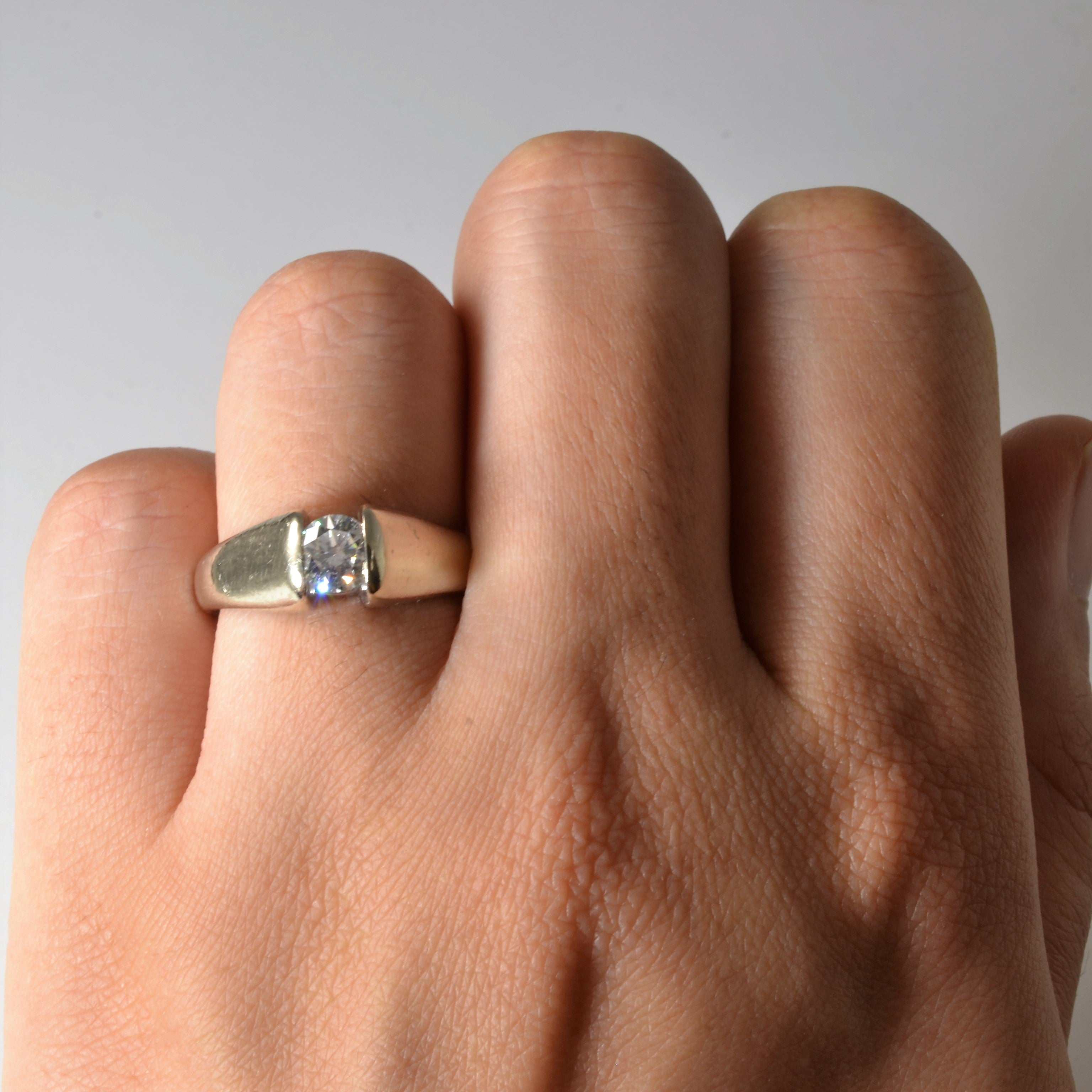 Tension Set Diamond Engagement Ring | 0.51ct | SZ 6.25 |