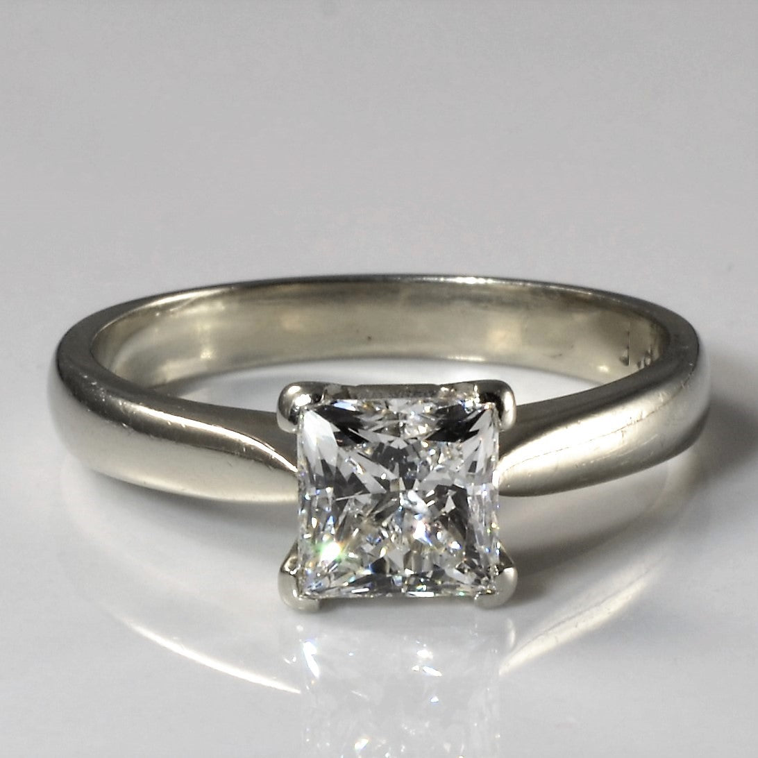 Solitaire Princess Canadian Diamond Engagement Ring | 1.10ct | SZ 6.5 |