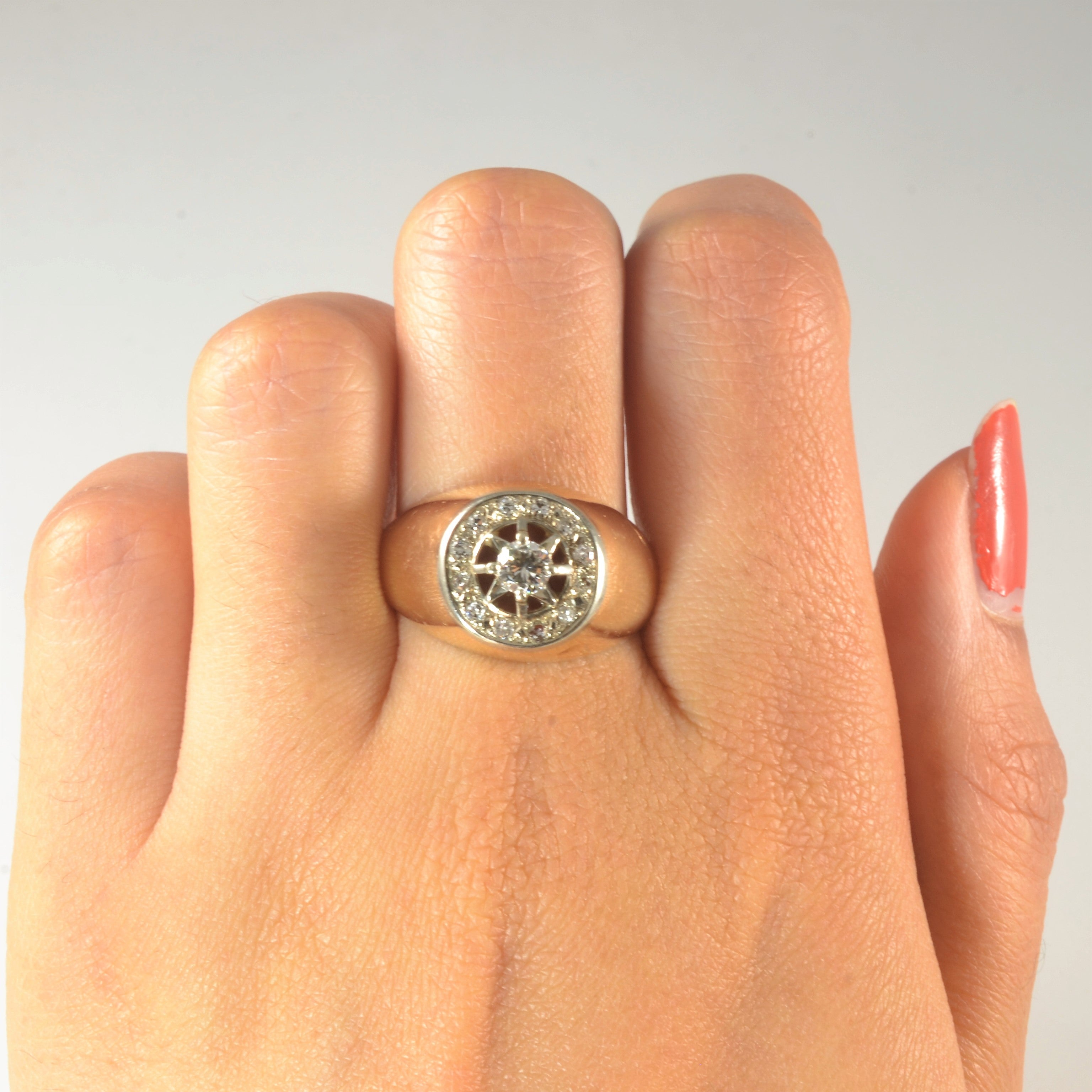 Diamond Captains Wheel Ring | 0.58ctw | SZ 10.5 |