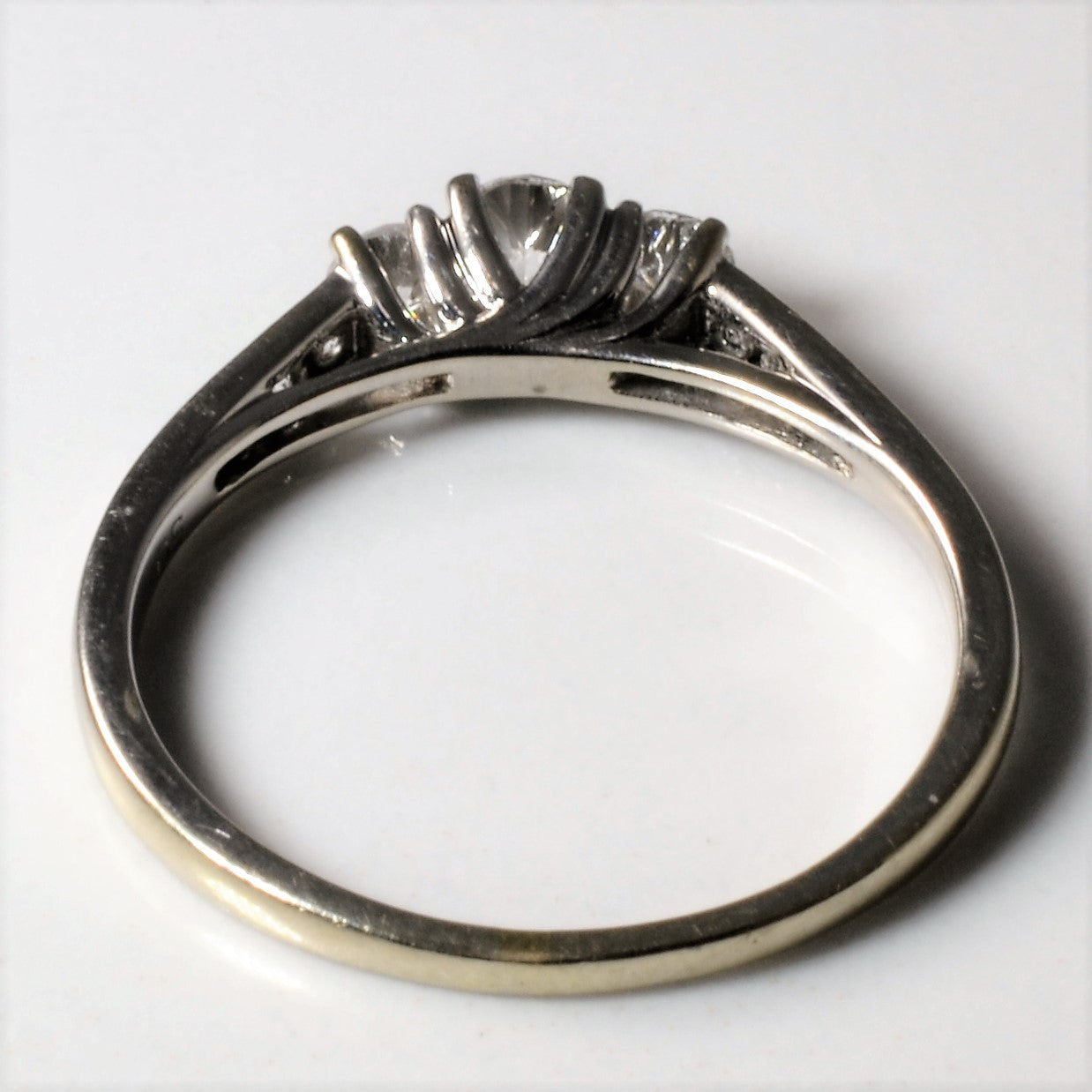 Low Profile Three Stone Diamond Ring | 0.43ctw | SZ 7.25 |