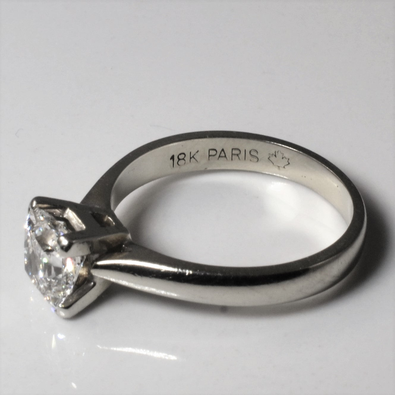 Solitaire Princess Canadian Diamond Engagement Ring | 1.10ct | SZ 6.5 |