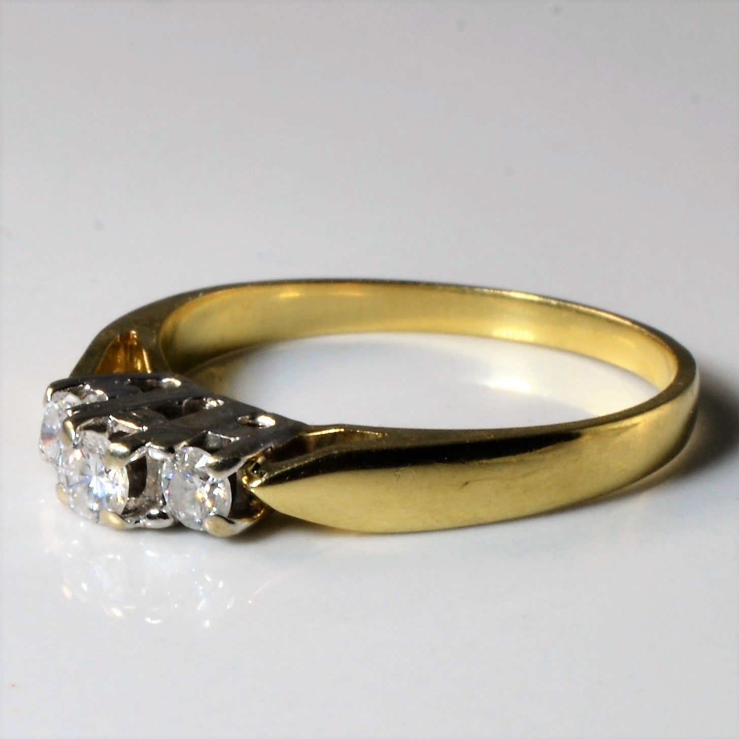 Three Stone Diamond Ring | 0.31ctw | SZ 6.75 |