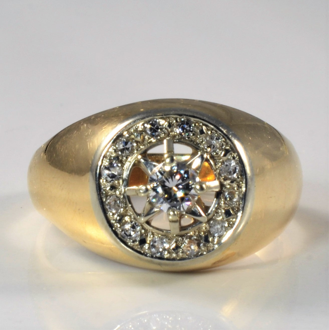 Diamond Captains Wheel Ring | 0.58ctw | SZ 10.5 |